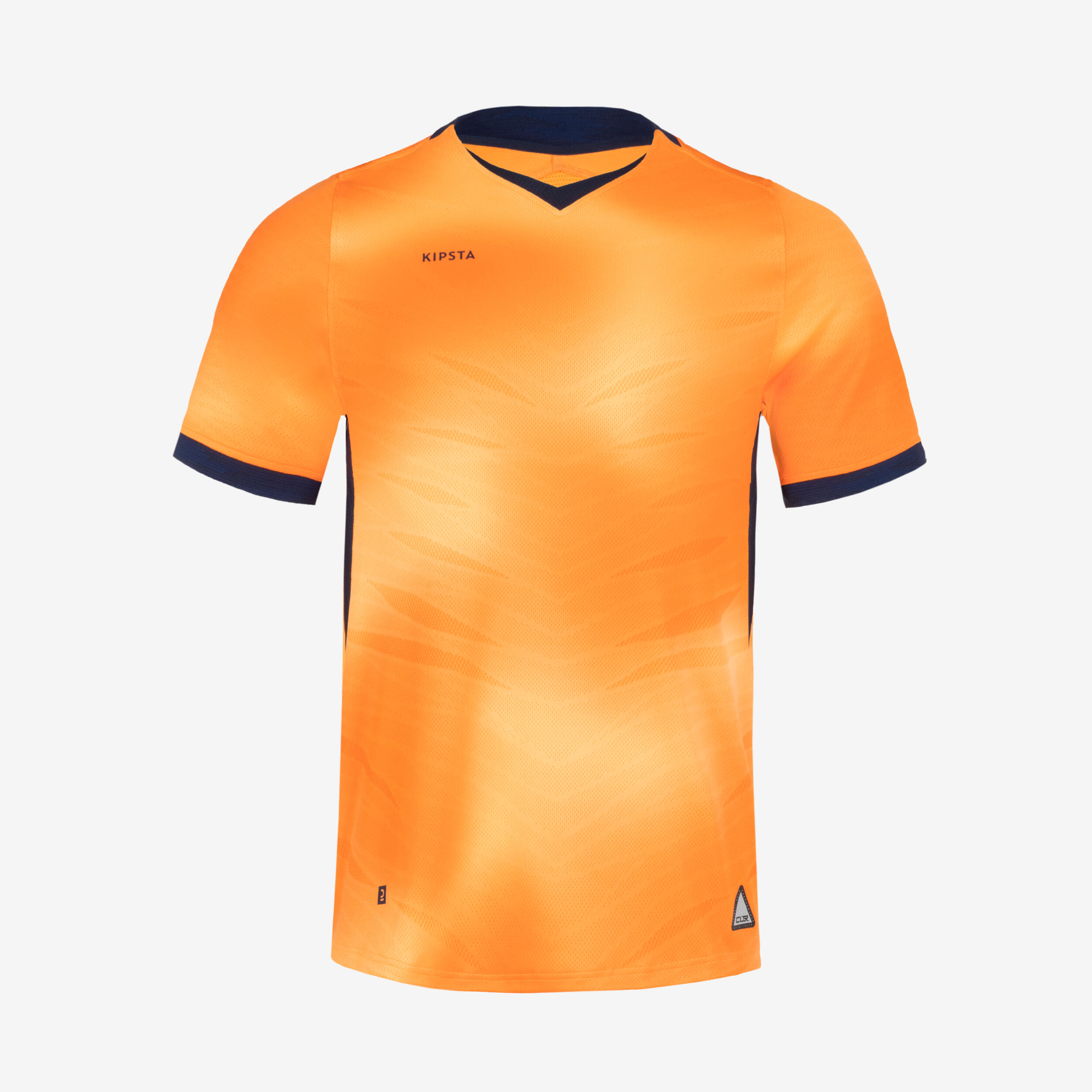 Adult Short-Sleeved Football Shirt CLR - Orange/Navy