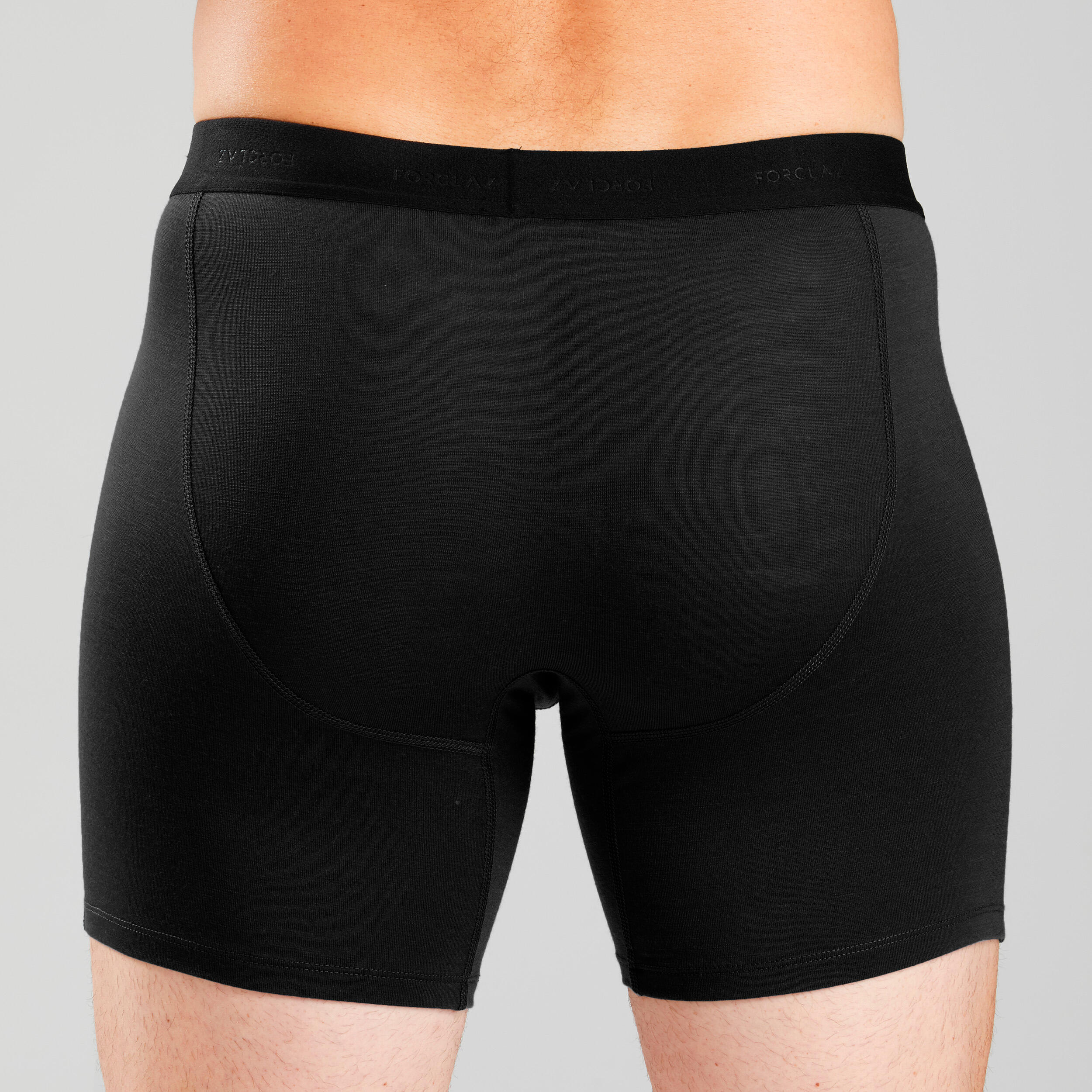 Men's Mountain Trekking Merino Wool Boxer Shorts MT500