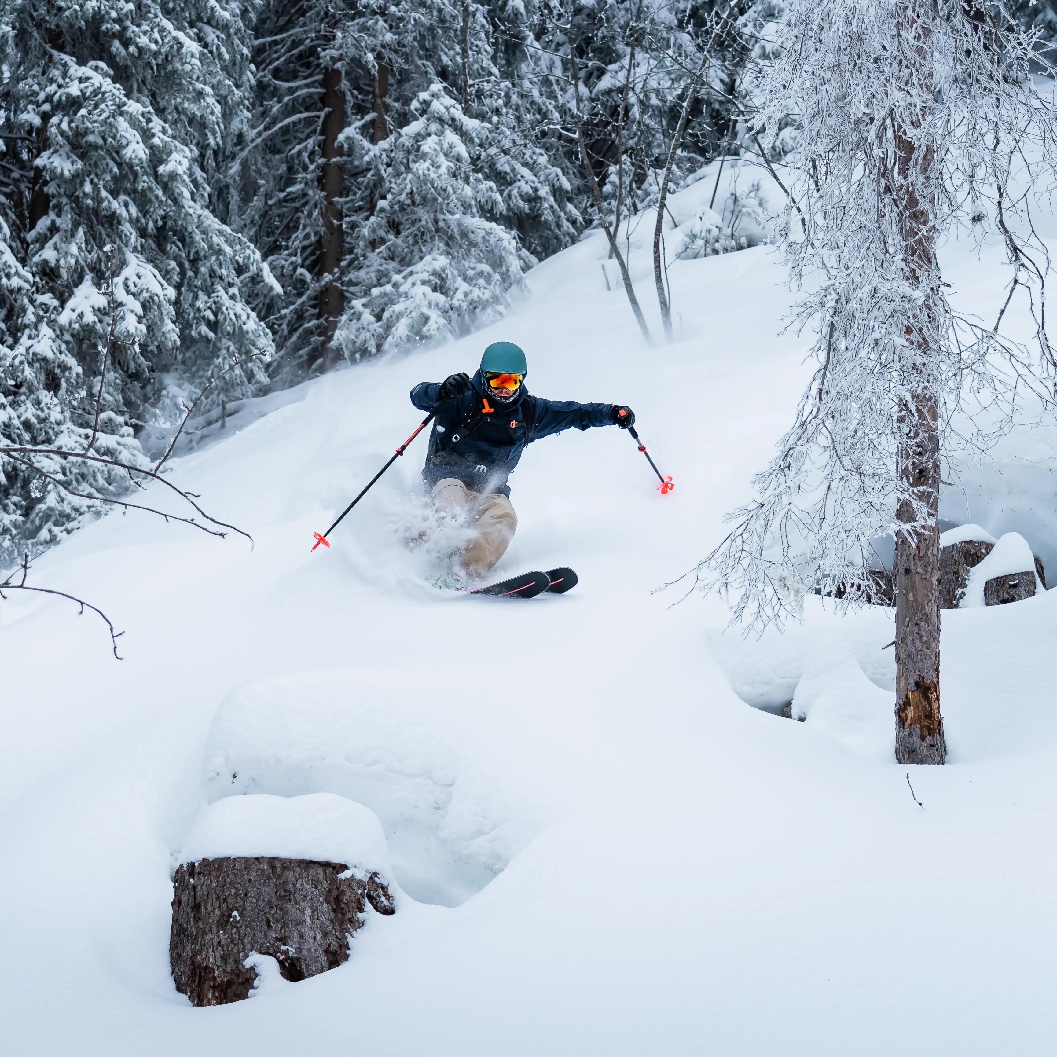 MEN’S SKI JACKET FR100 –  NAVY BLUE