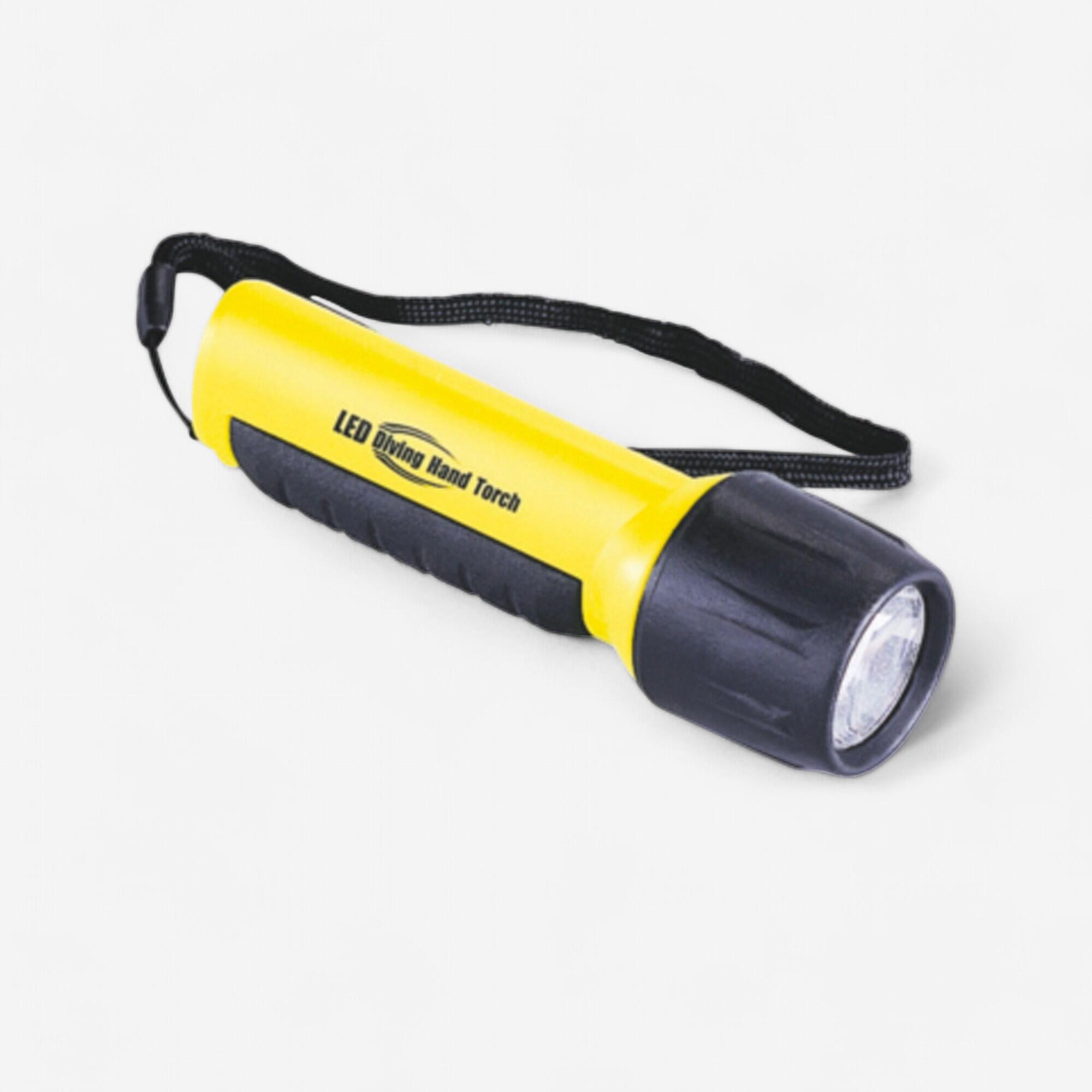 Watertight torch 2 LED - Yellow