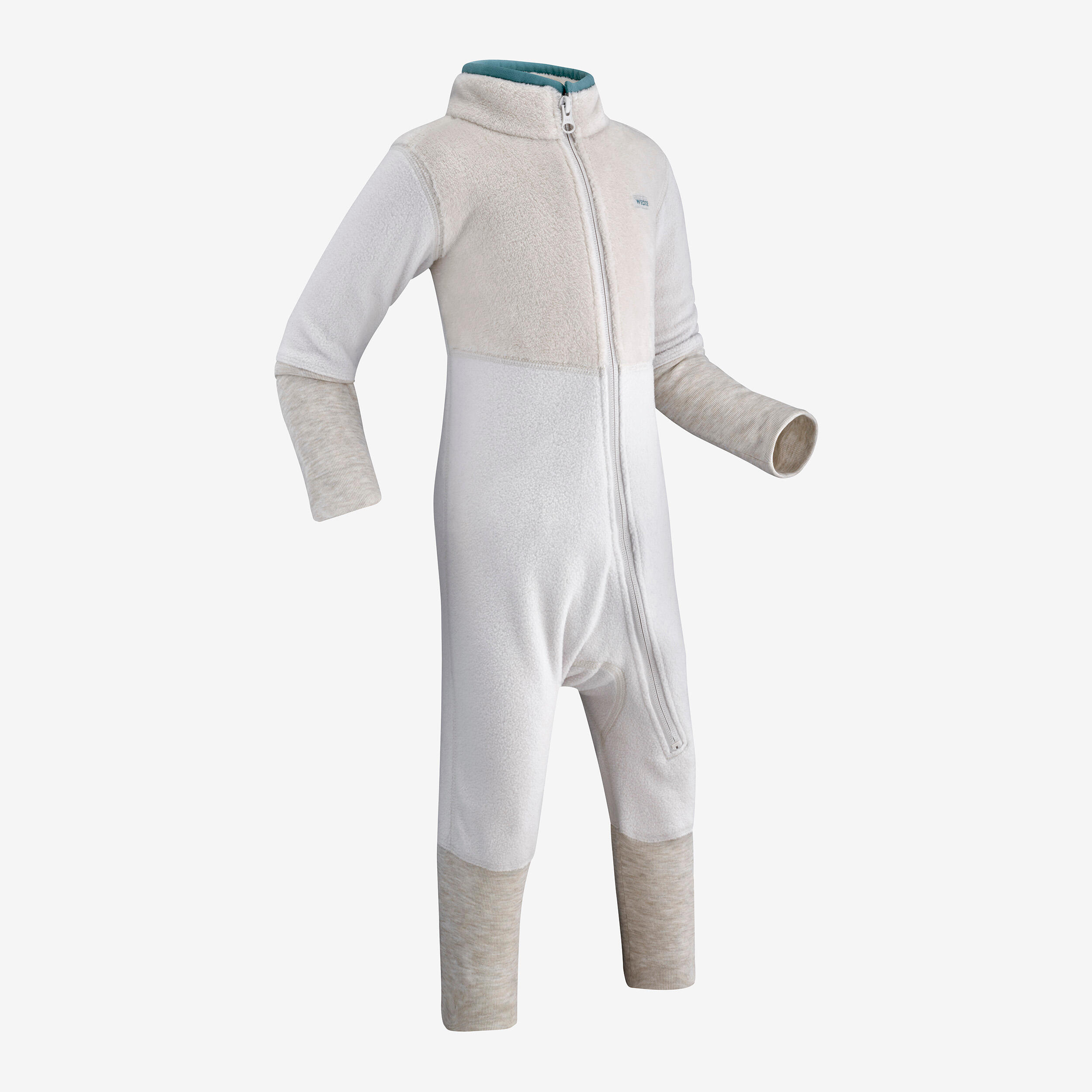 Baby Fleece Ski Suit 500 Midwarm - Grey