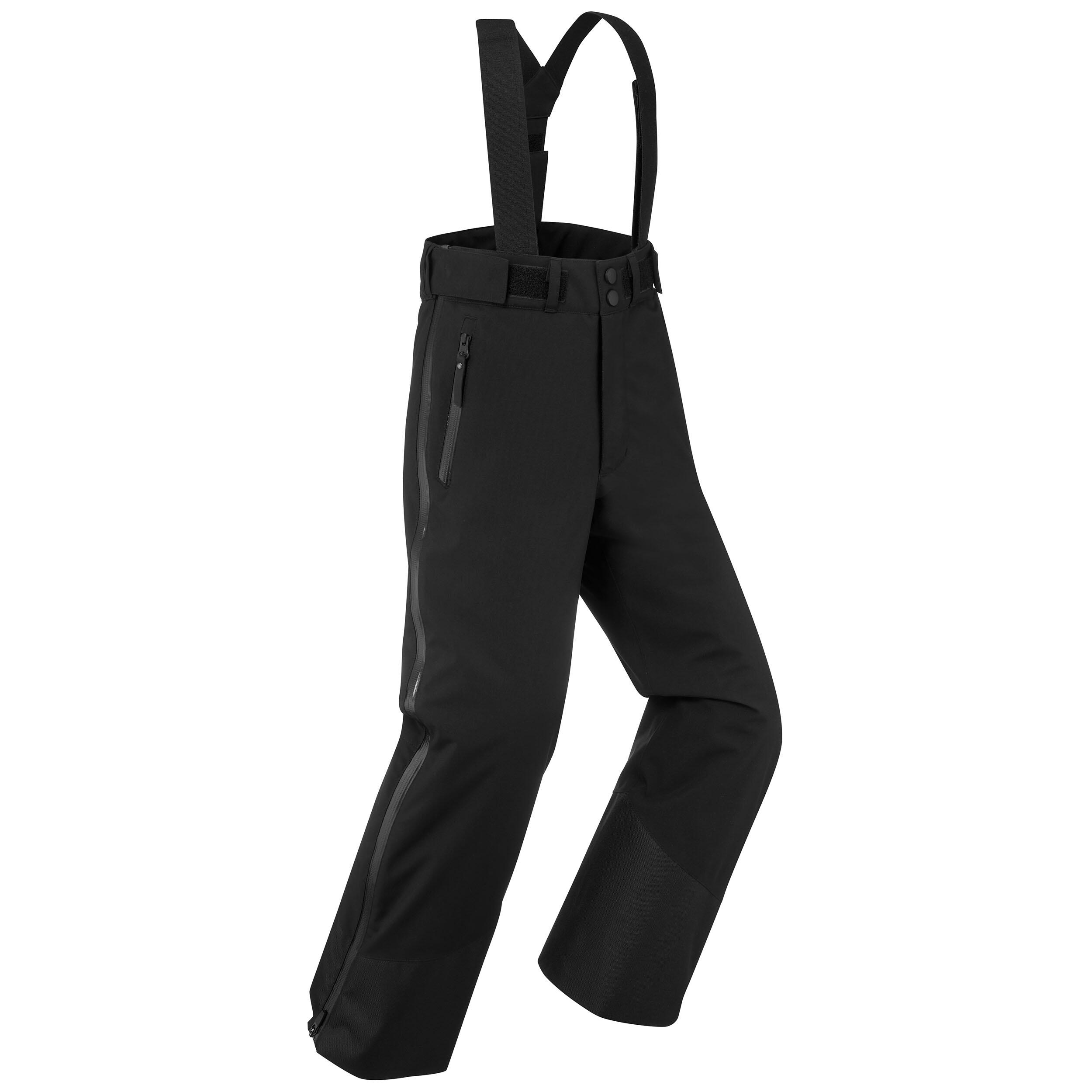 KIDS’ REMOVABLE SKI CLUB COMPETITION TROUSERS - 980 - BLACK