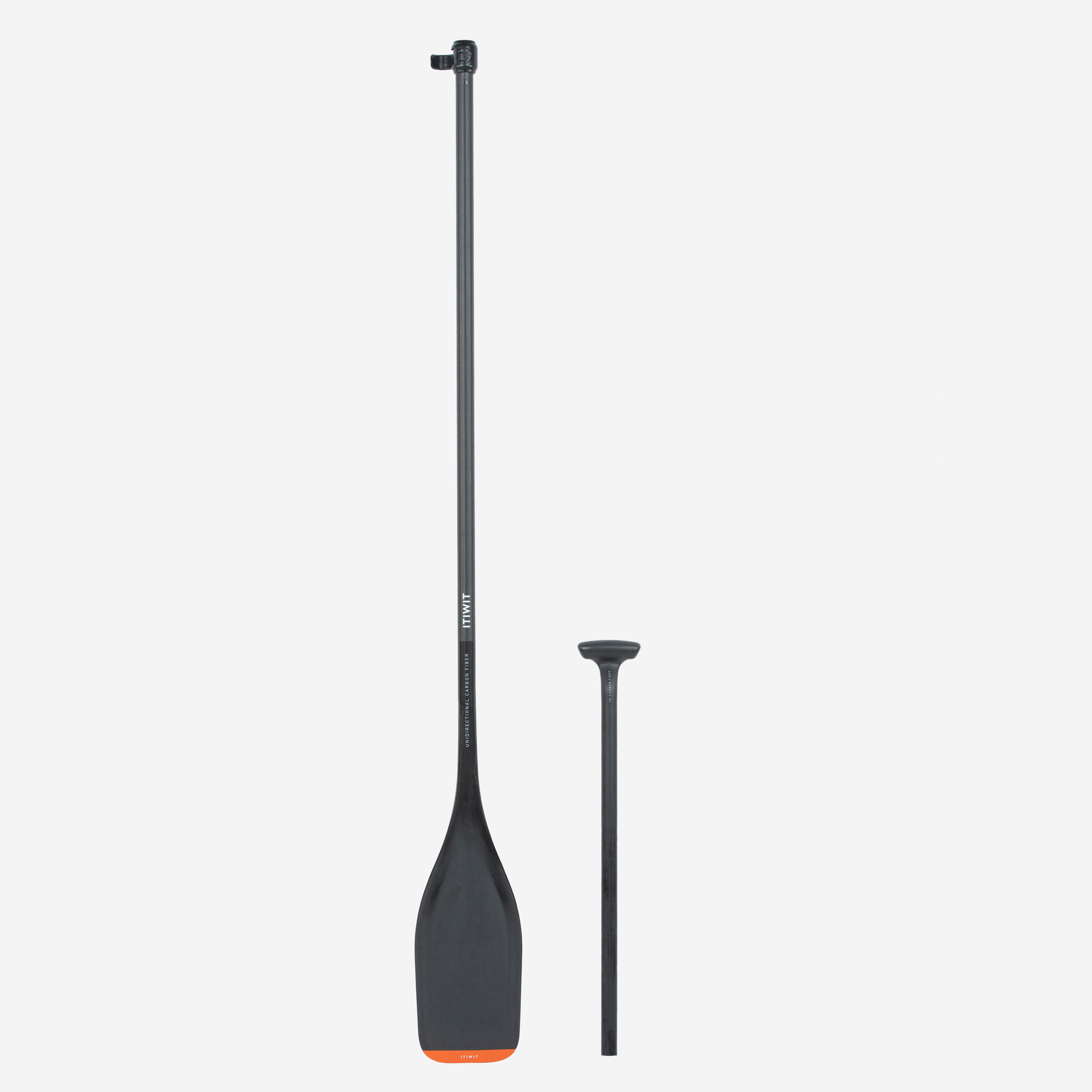 This adjustable carbon stand-up paddle 900 has 2 parts (165-205 cm)