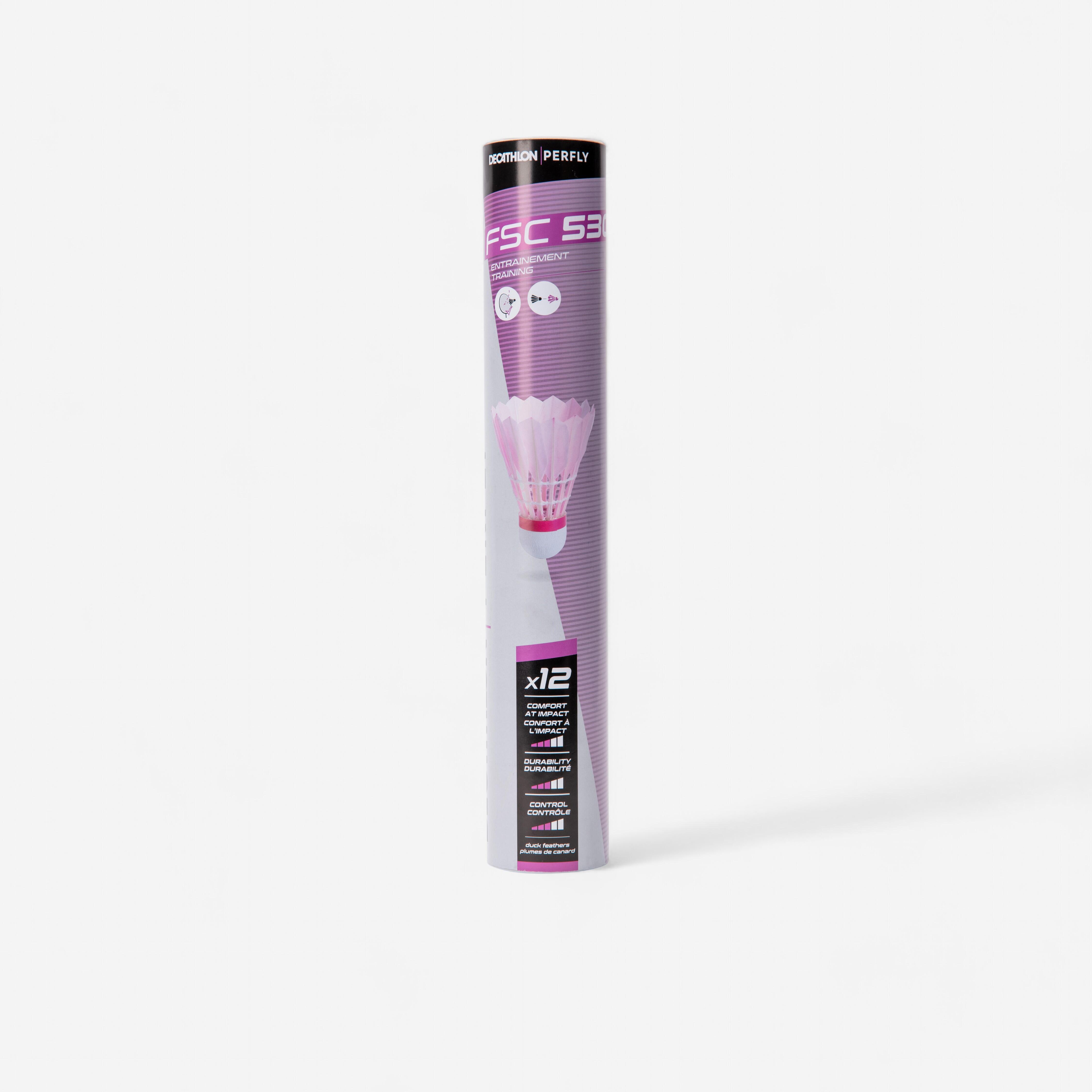 FEATHER SHUTTLECOCK FSC 530 SPEED 77 x 12 PINK