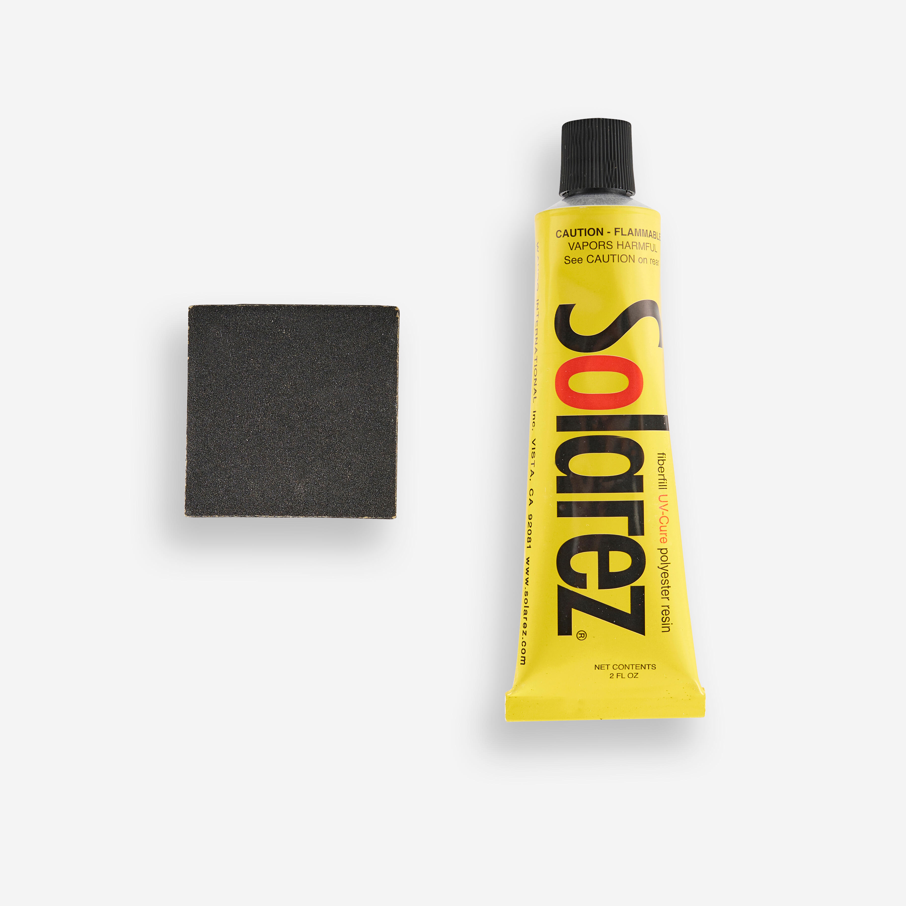 Solarez repair tube for polyester surfboards