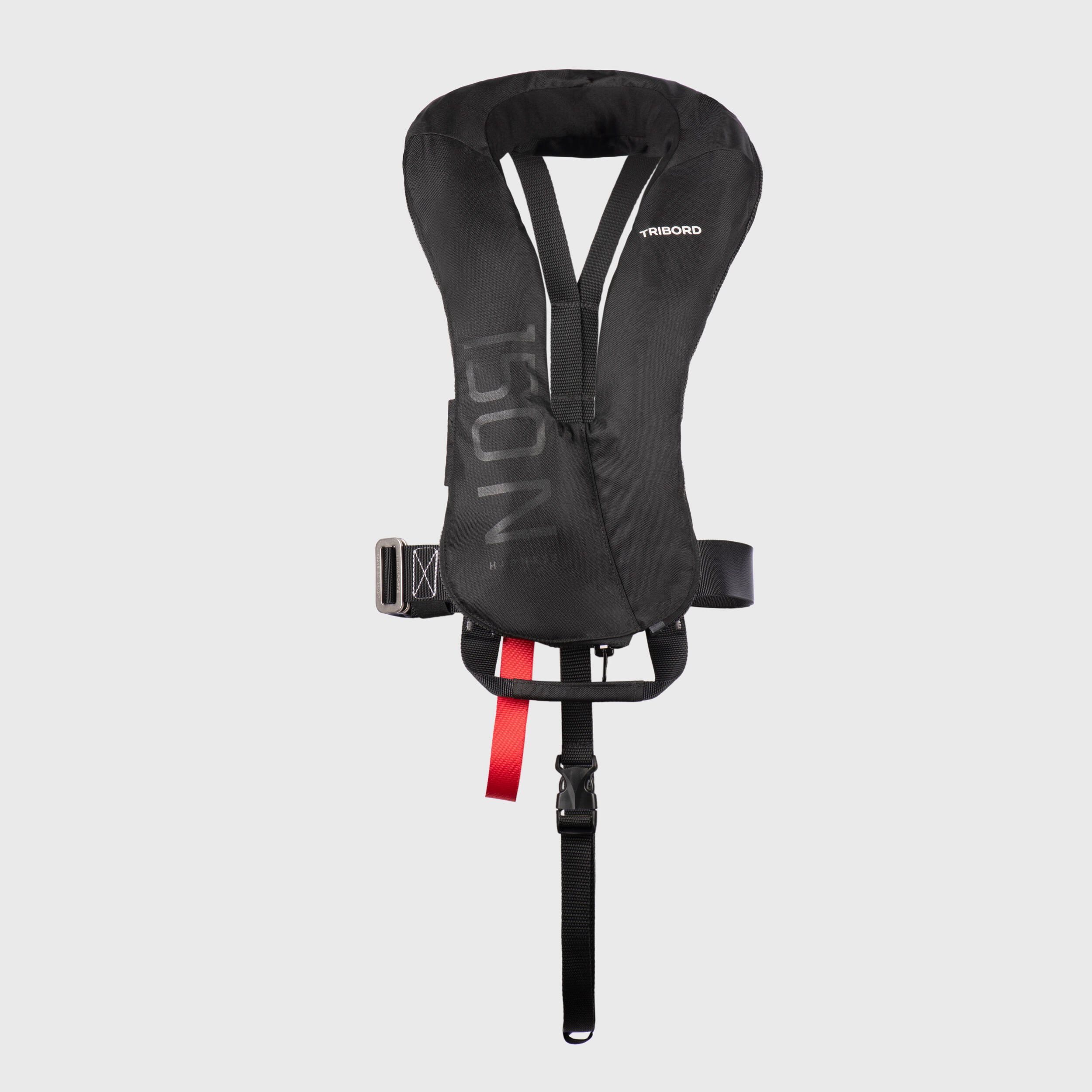 Adult Sailing Inflatable Life Jacket with Harness LJ150N AIR - Black