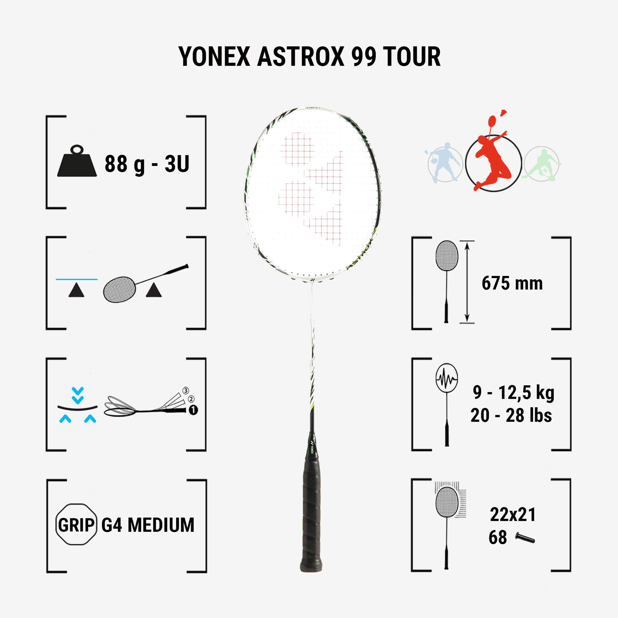 Adult Badminton Racket Astrox 99 Tour