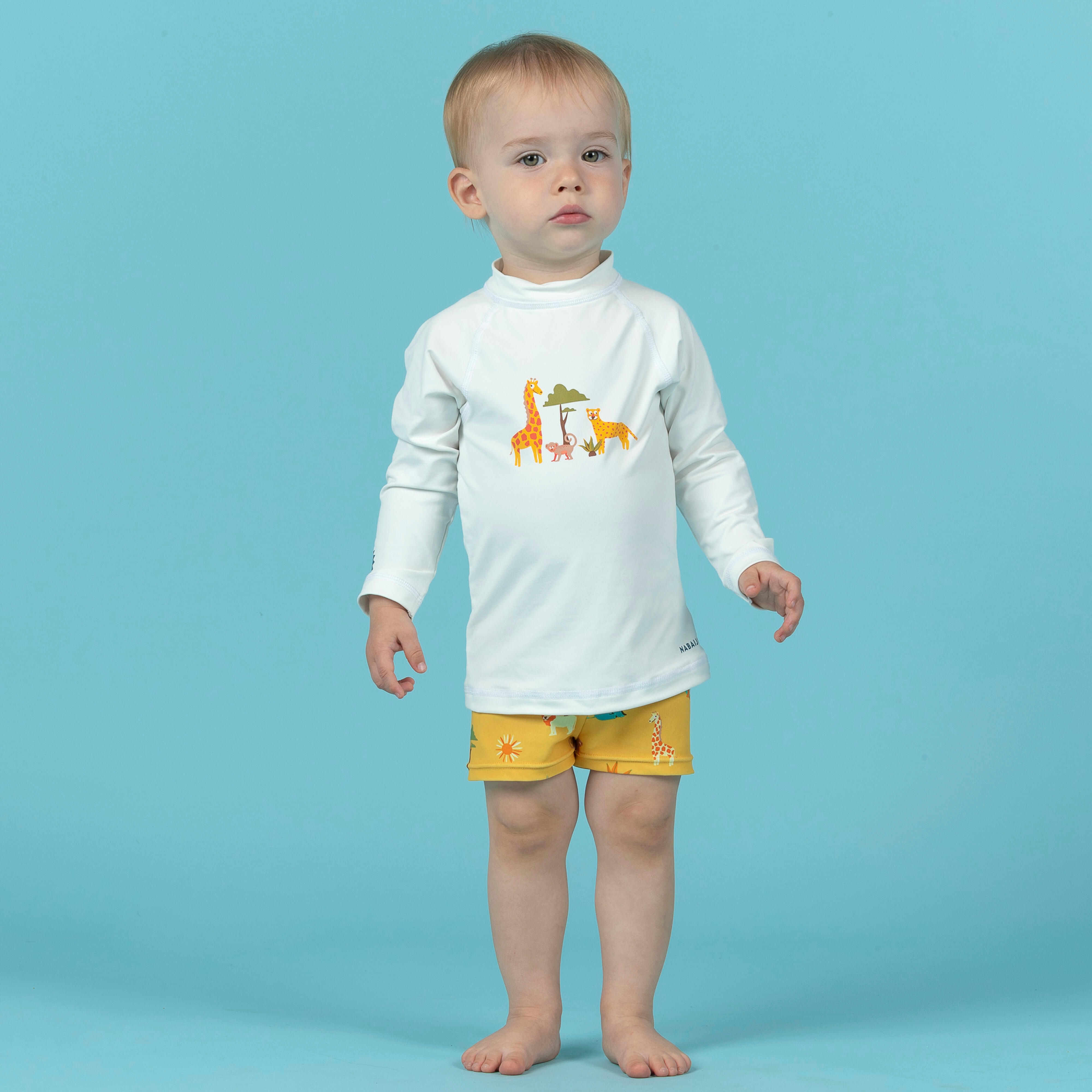 Baby Anti-UV Long-sleeved T-shirt SAVANNAH print