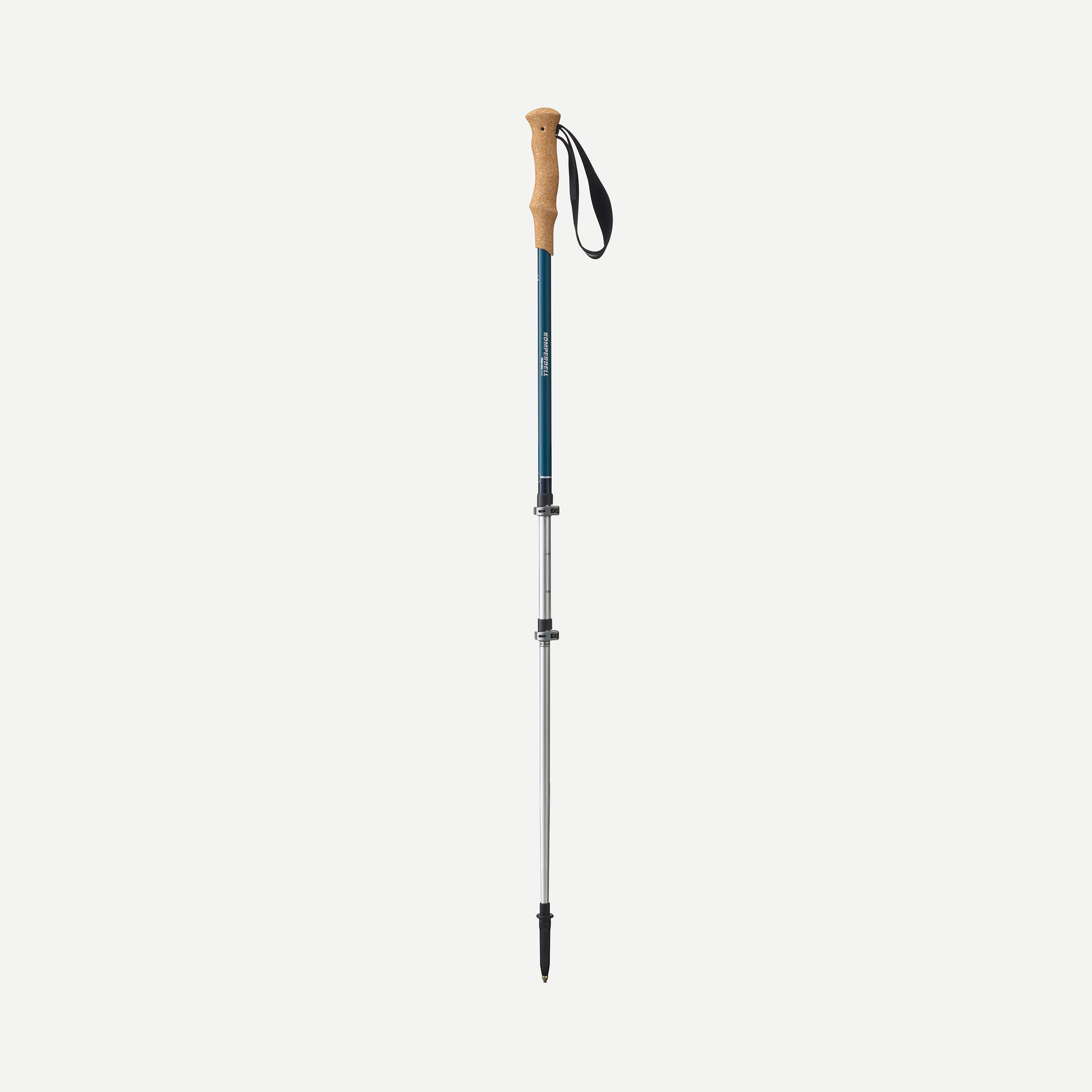 1 Komperdell Ridge Hiker Cork Handled Trekking Pole - Blue