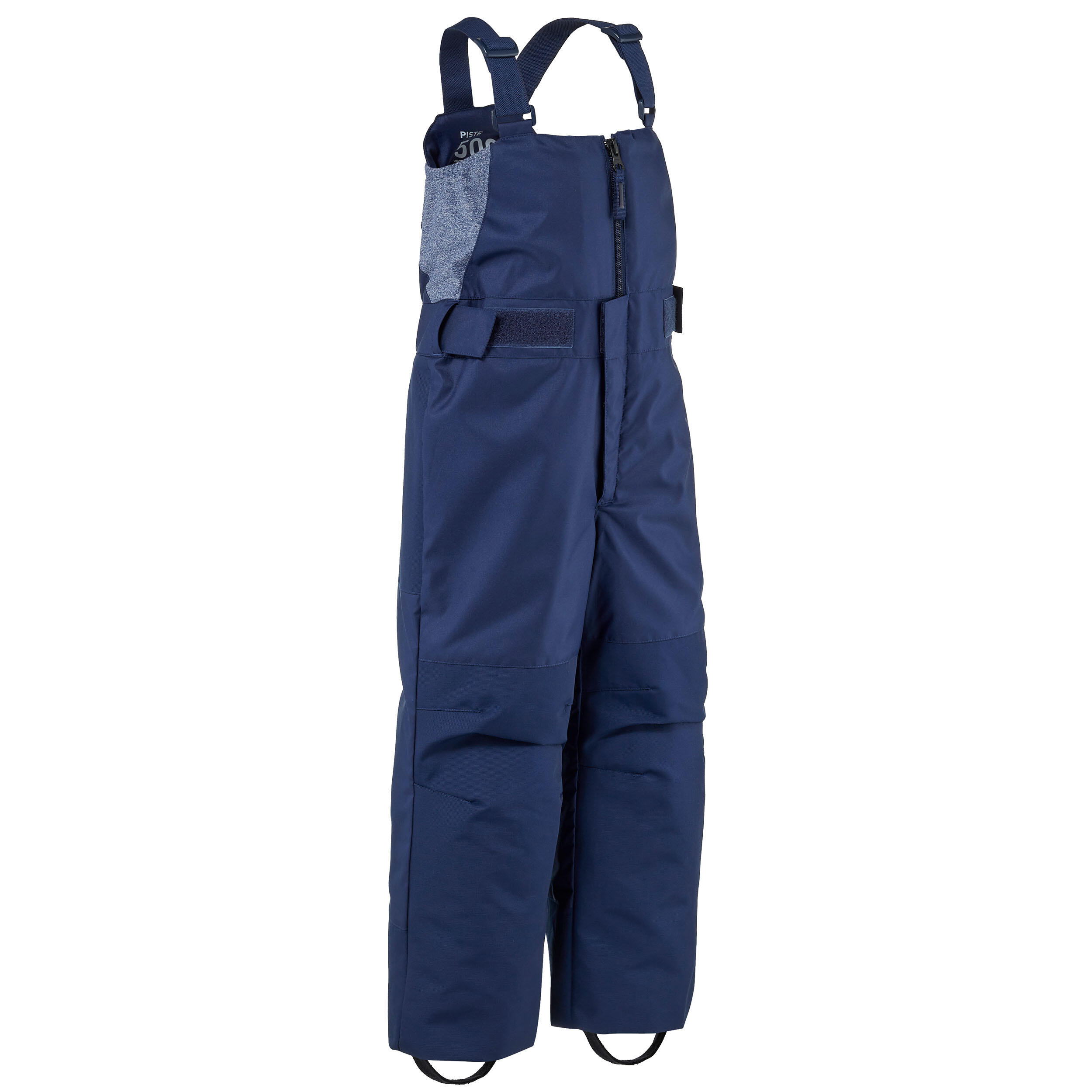 KIDS’ WARM AND WATERPROOF SKI SDUNGAREES - 500 PNF - NAVY BLUE