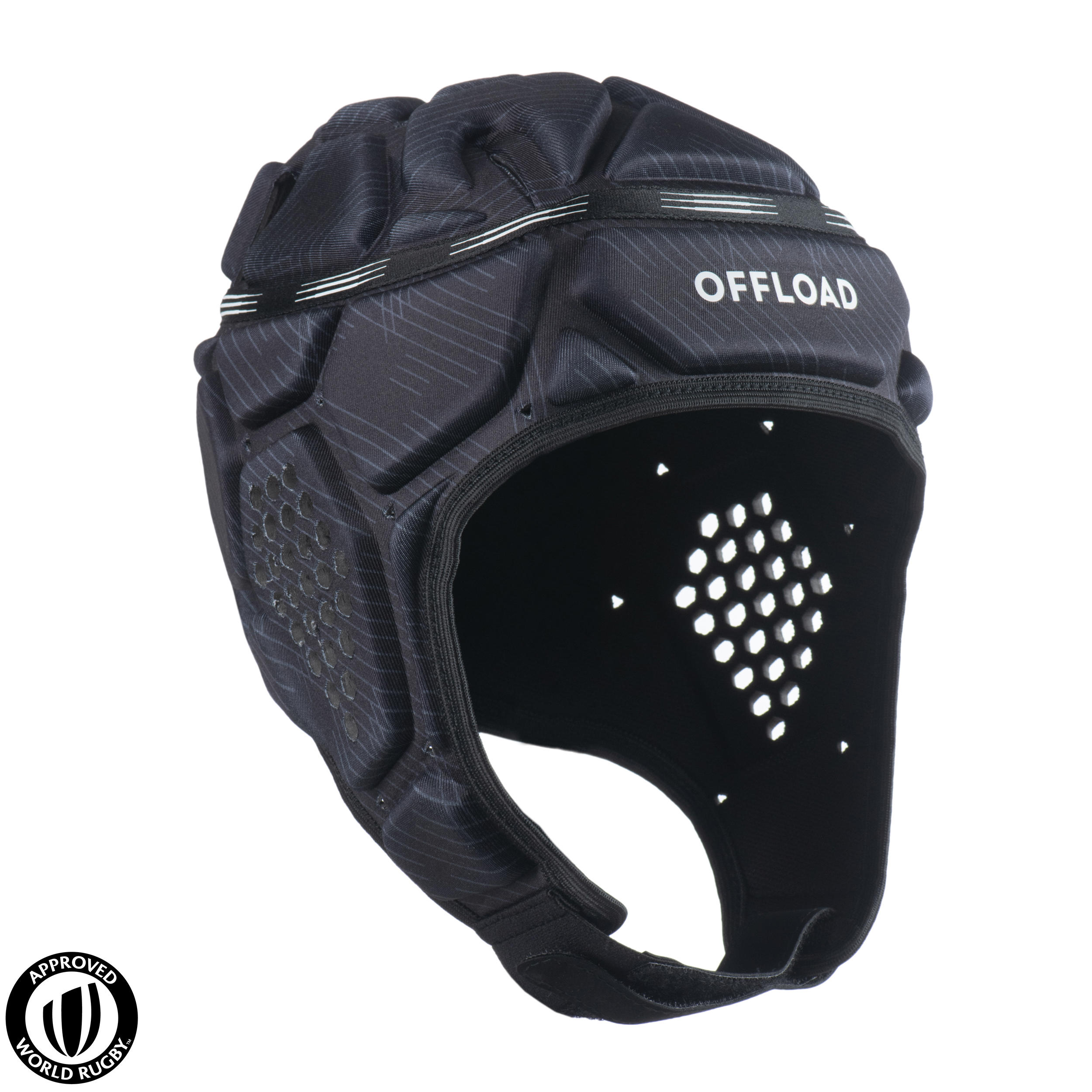 Kids'/Adult Rugby Head Guard R500 - Black