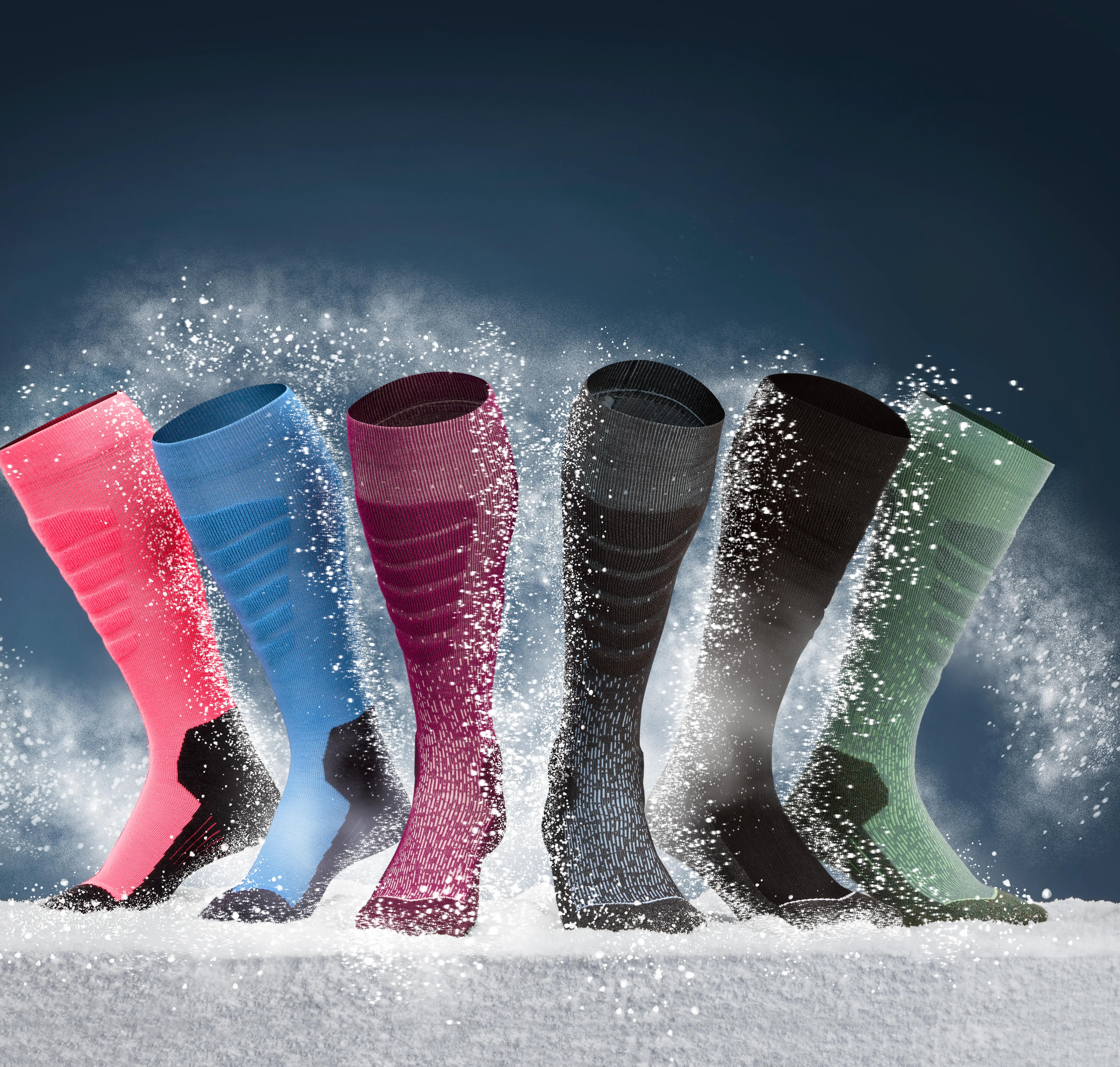 Adult ski and snowboard socks  100 black and grey