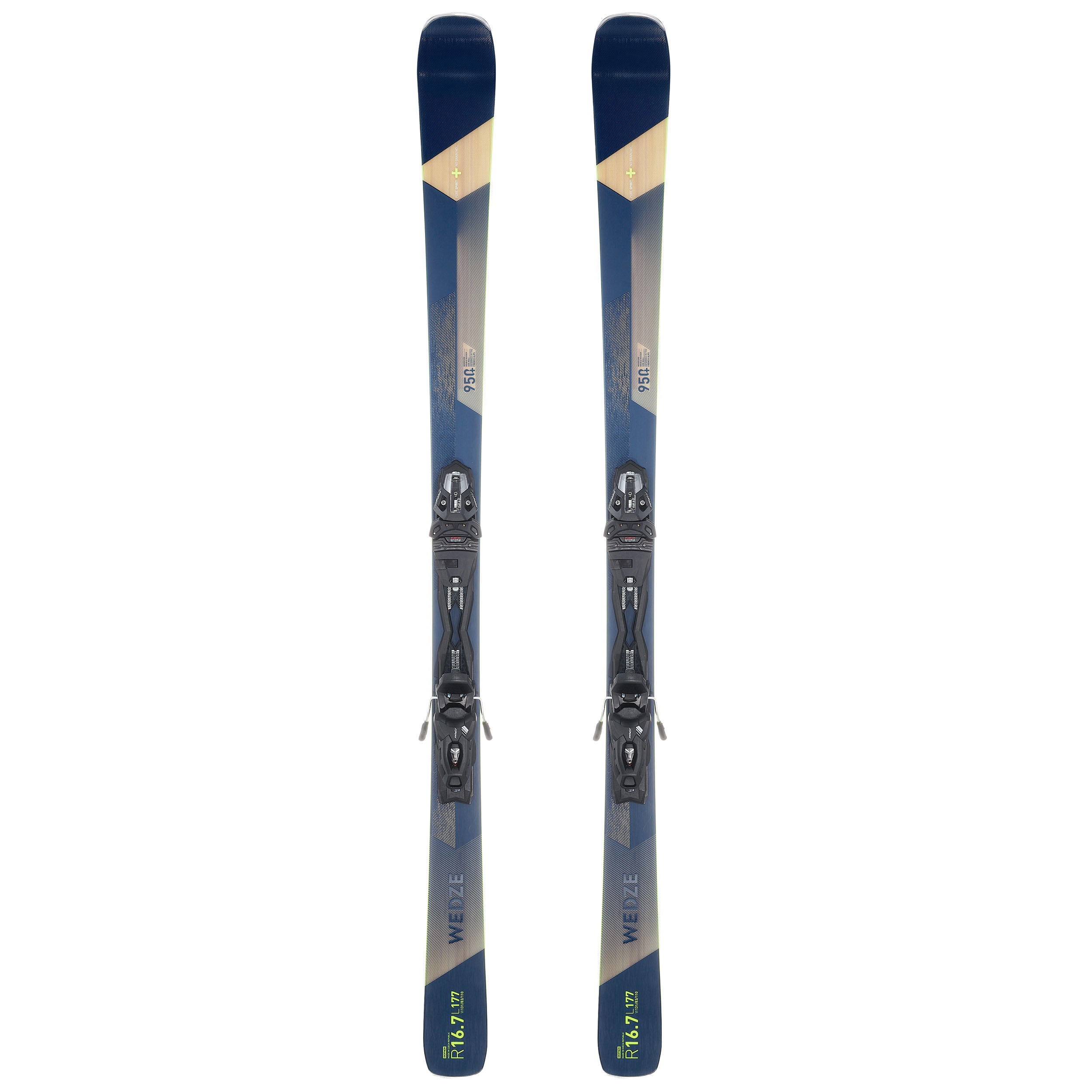 MEN’S ALPINE SKI WITH BINDING - CROSS 950+ - BLUE