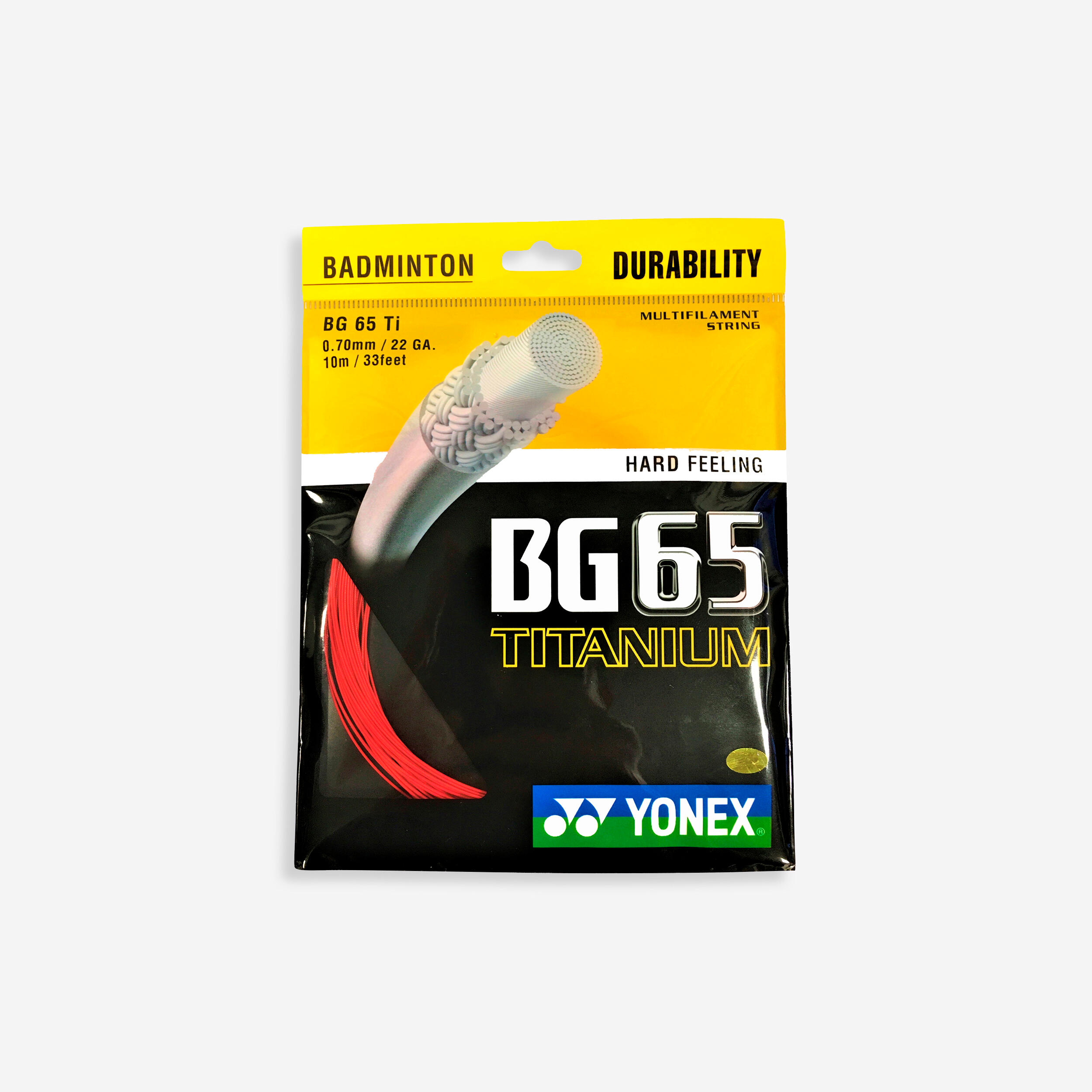 Badminton Stringing BG 65 TI - Red