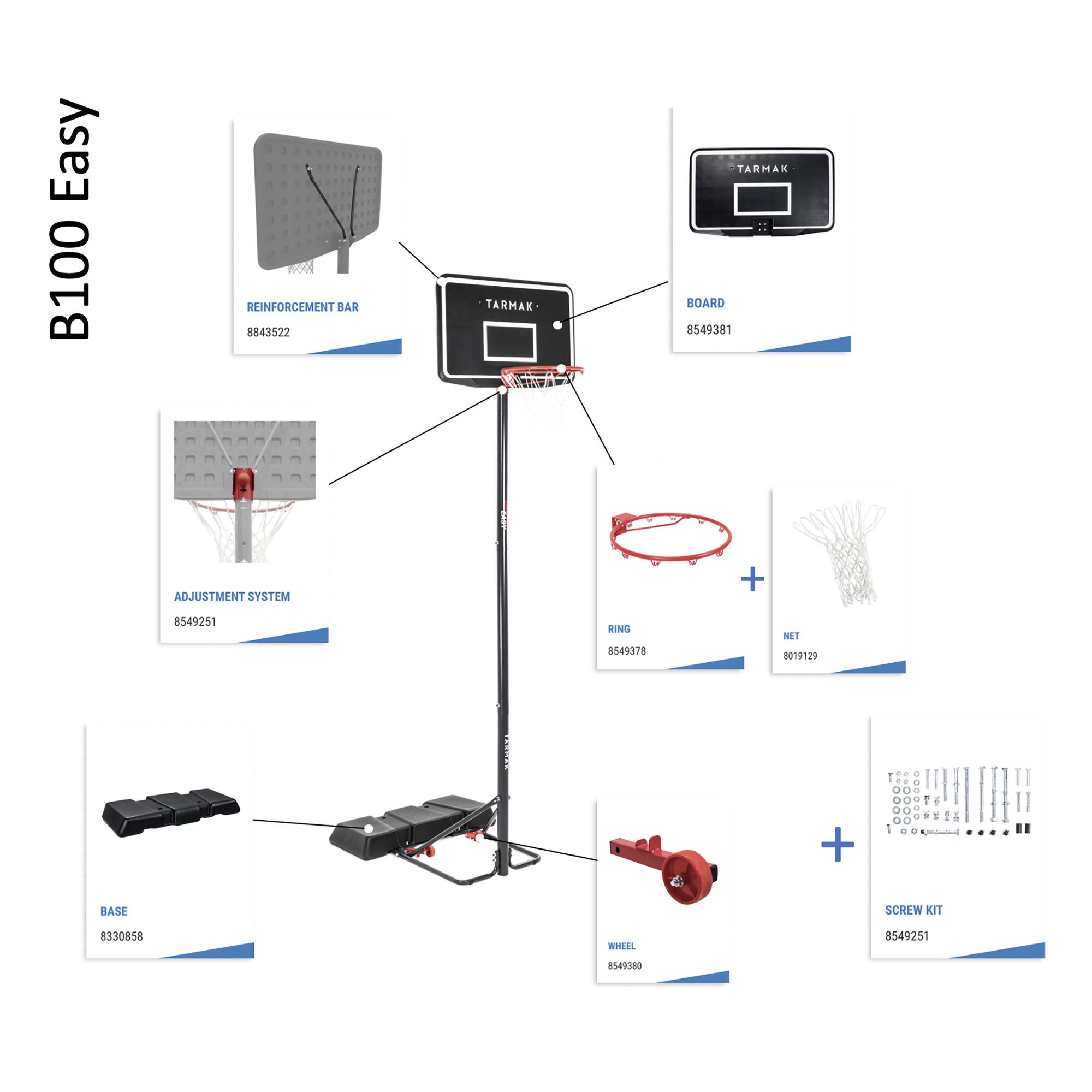 Basketball Hoop Wheel System 2-Pack B100 Easy
