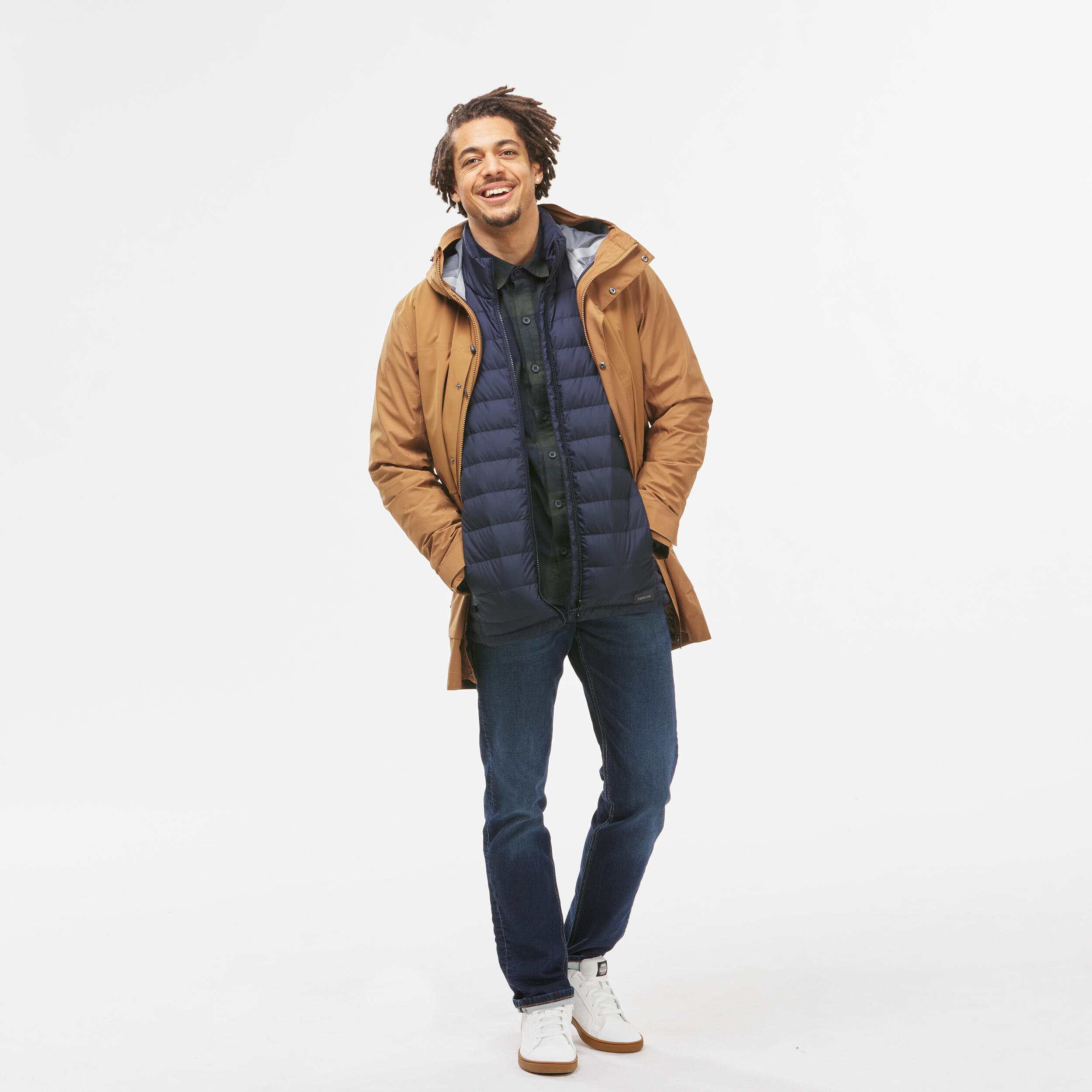 Men’s 3-in-1 waterproof hiking jacket - SH900 Mountain -10°C