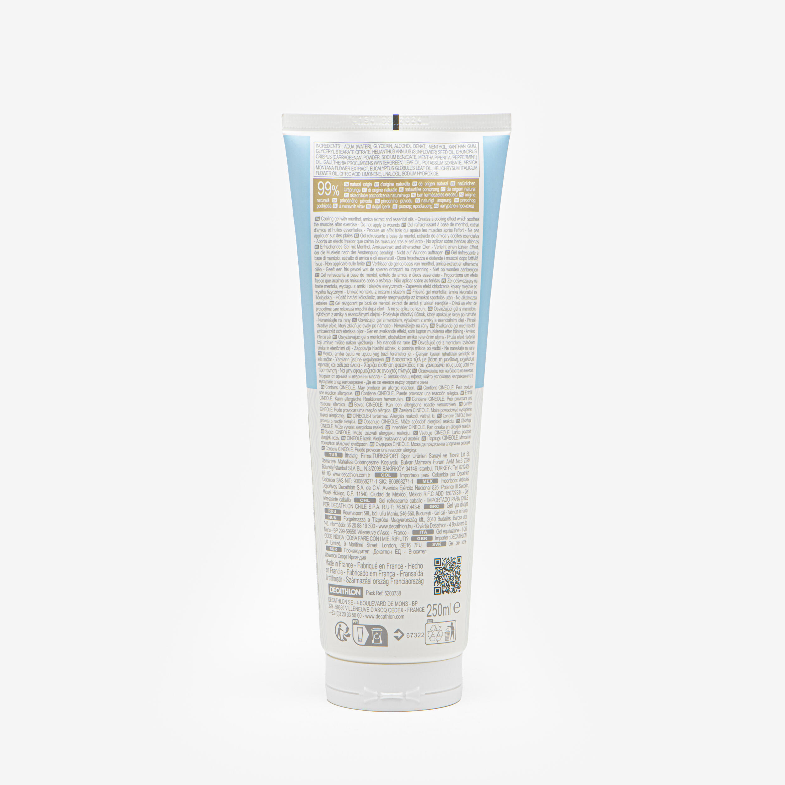 Natural Refreshing Tendon Gel for Horse and Pony - Cool Gel 250 ml