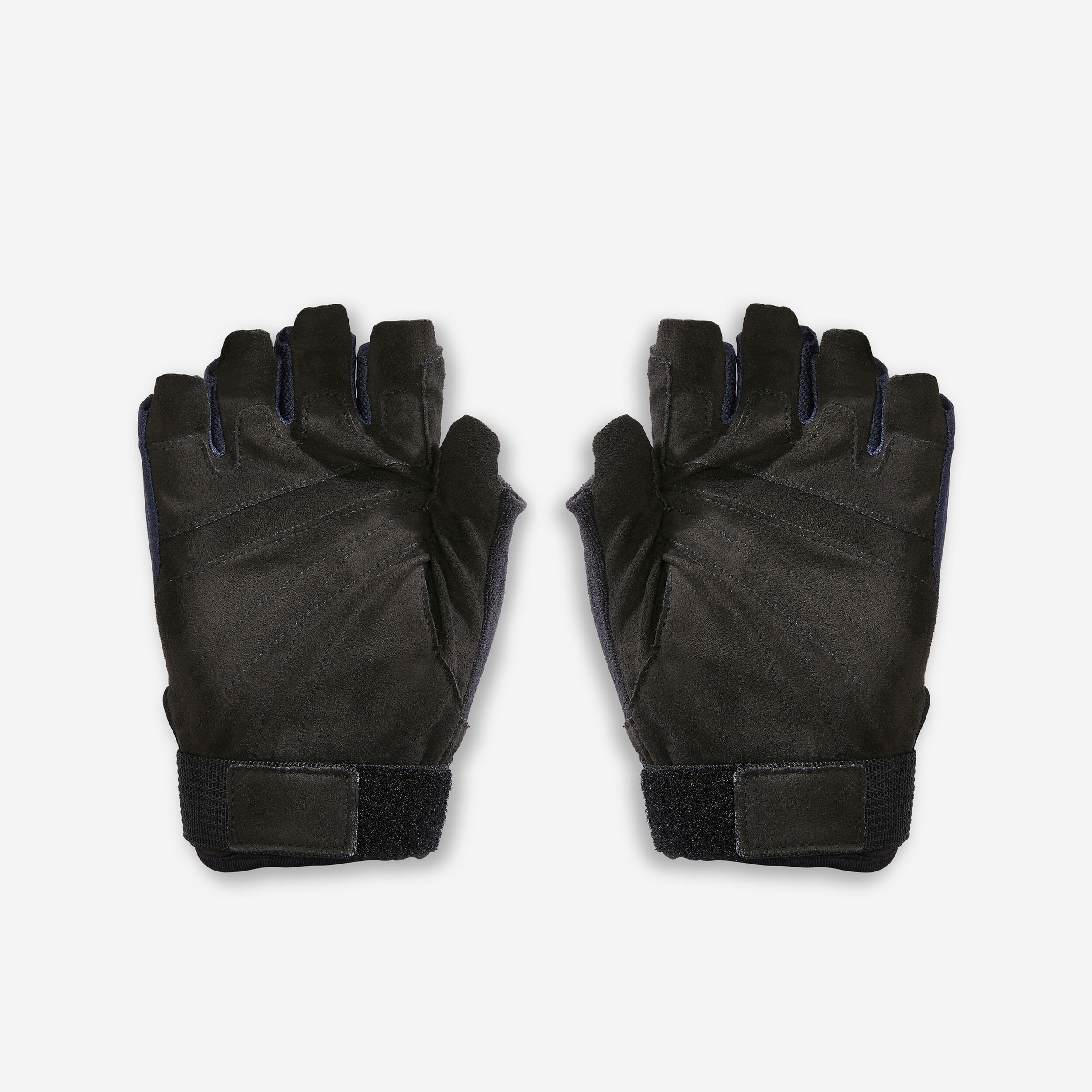 FINGERLESS GLOVES FOR NORDIC WALKING POLES BLUE/BLACK