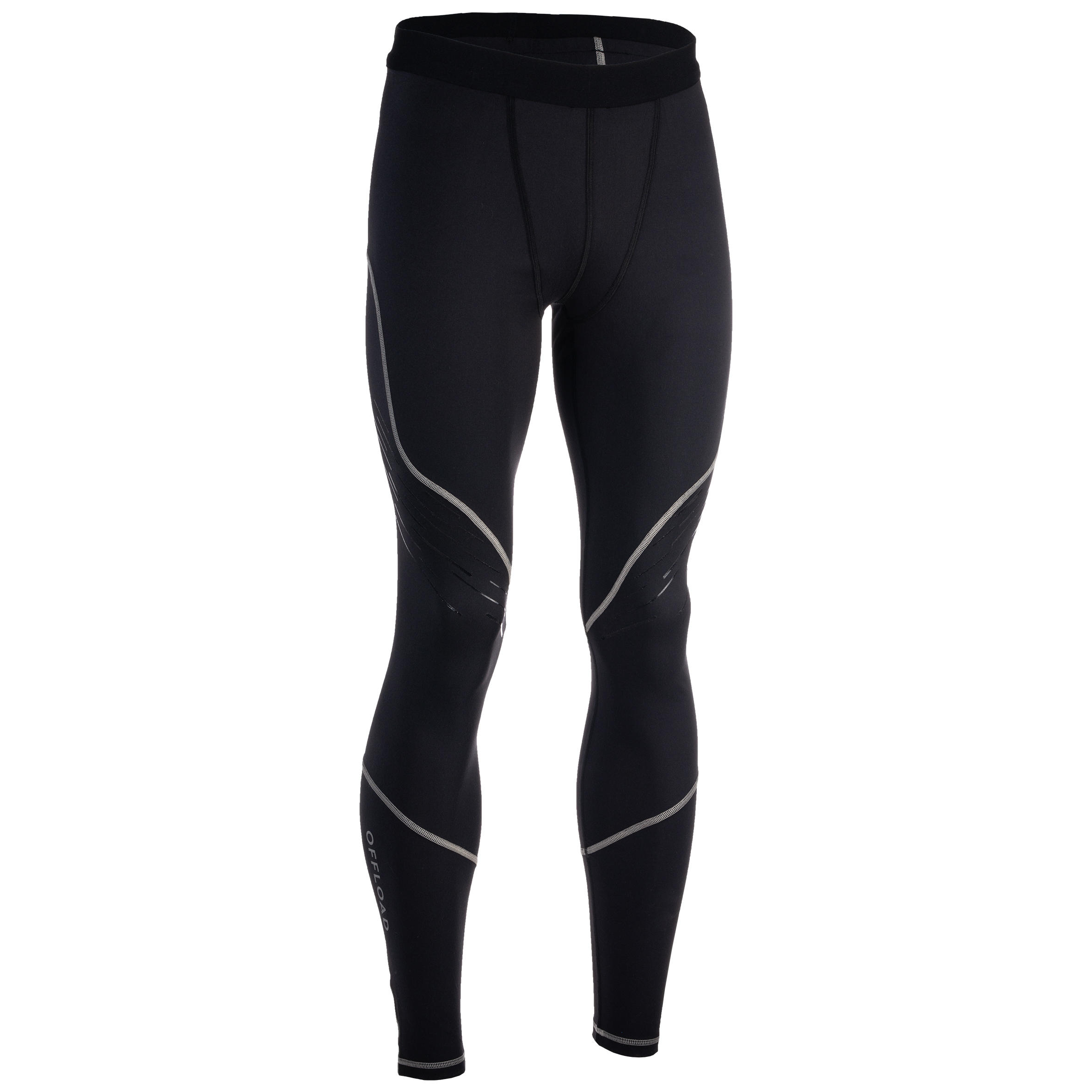 Adult Rugby Tights R500 - Black