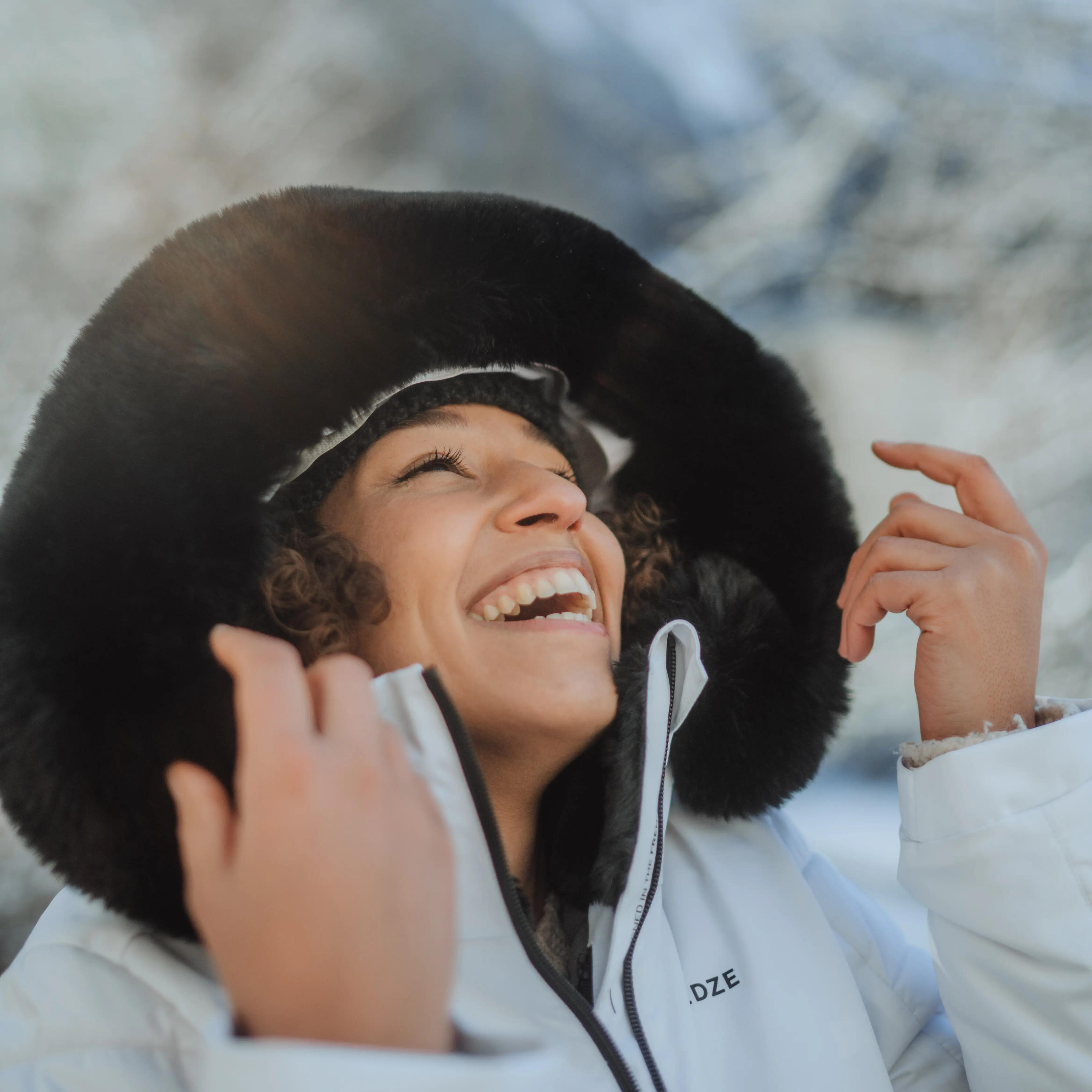 Women's Mid-Length Warm Ski Jacket 100 - White