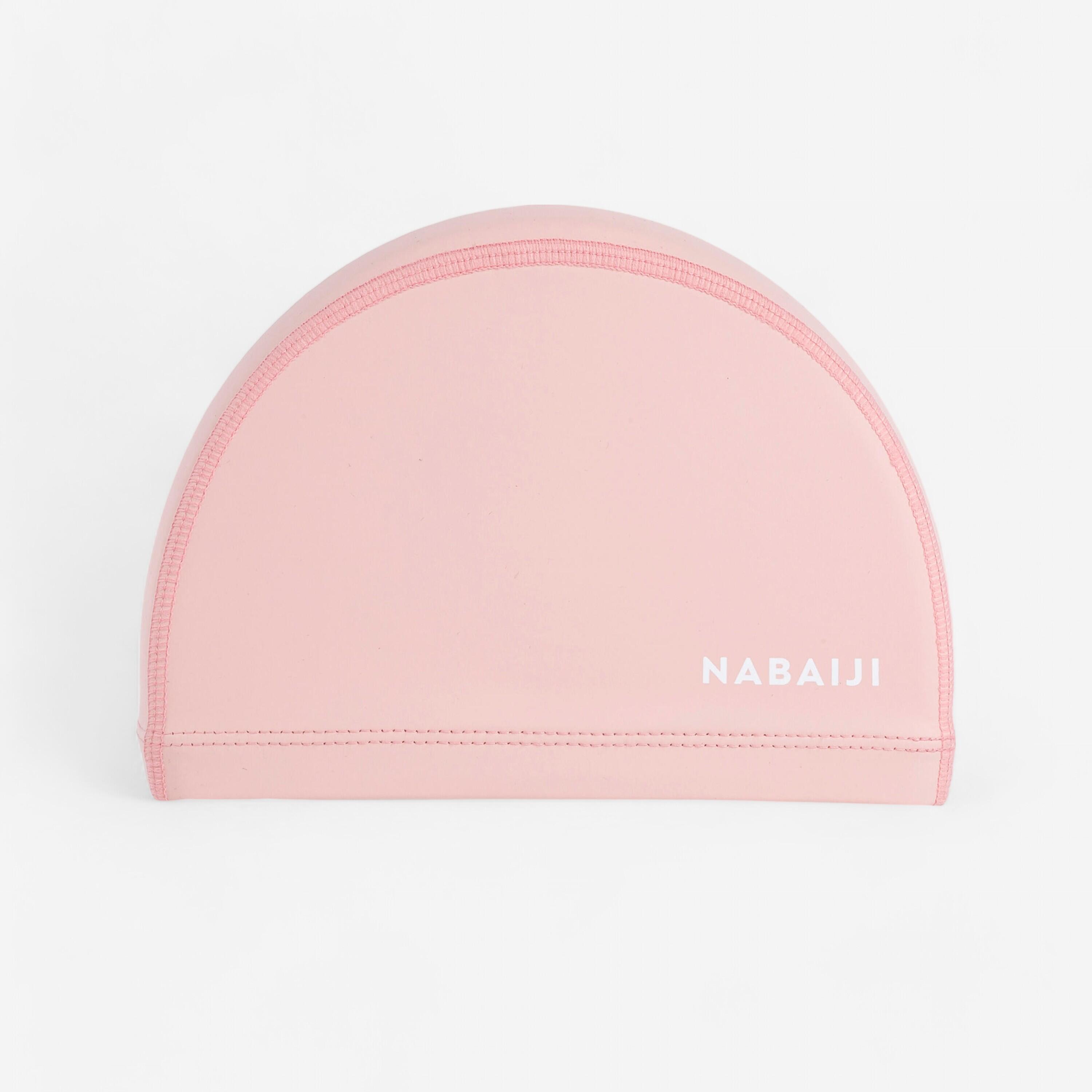 Coated mesh swim cap - Plain fabric - Size S- Pink