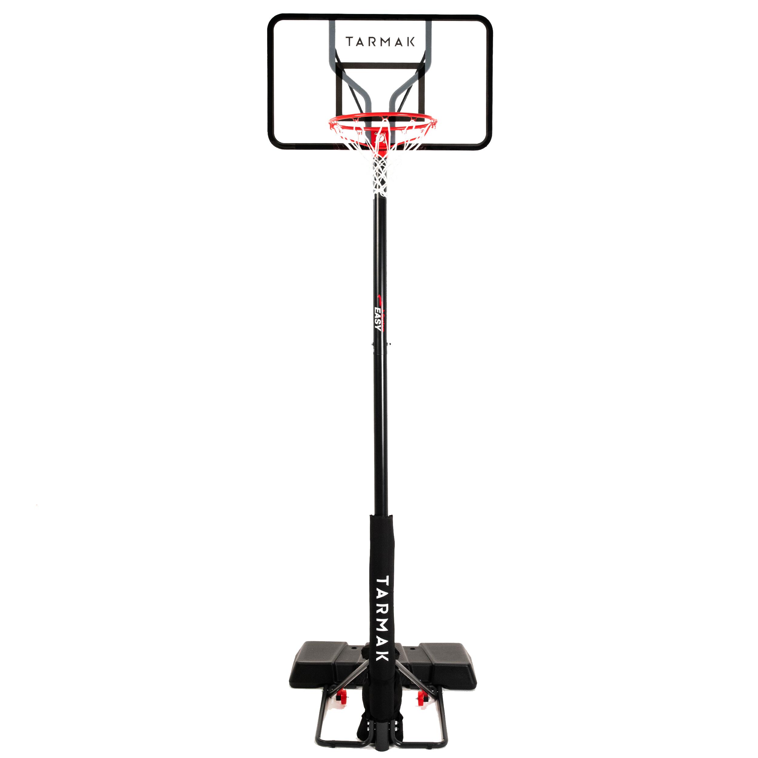 Polycarbonate B100 Easy Kids'/Adult Basketball Basket Tool-free adjustment.