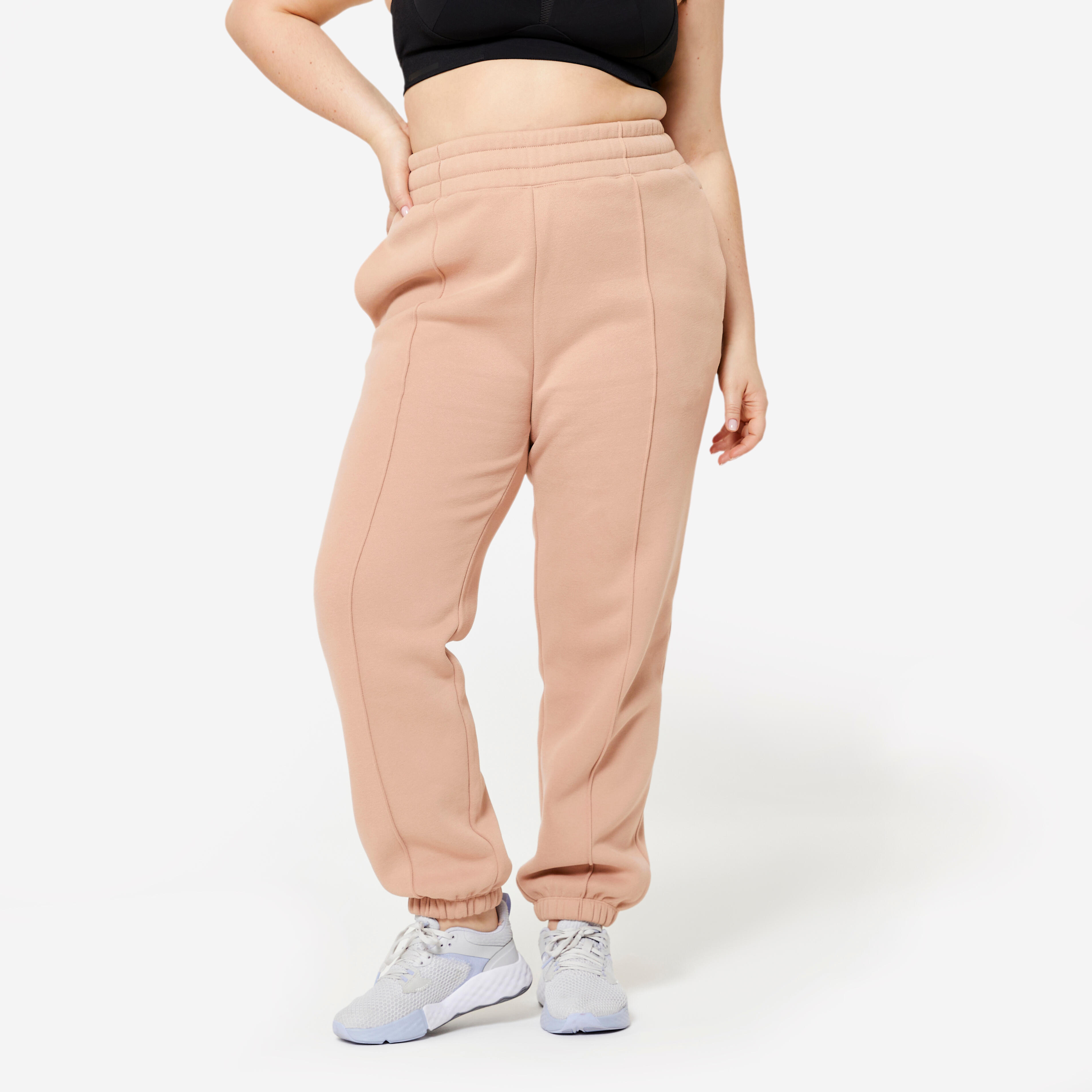 coton woman jogging pant  beige