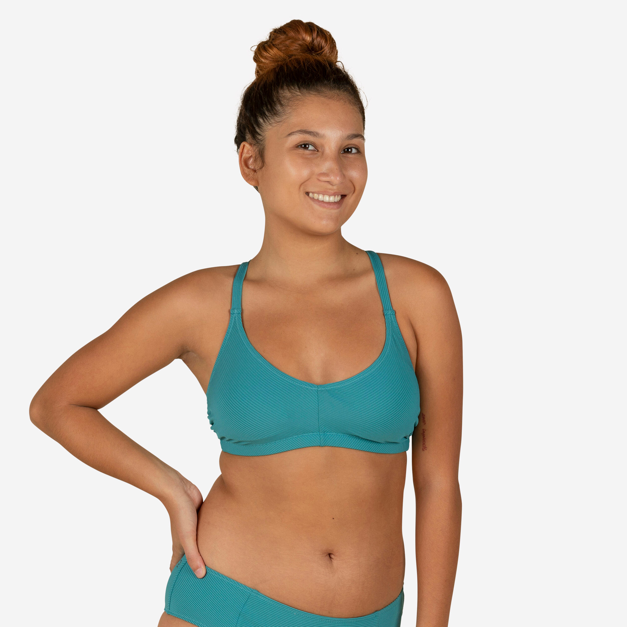 Women’s Bikini Swimsuit top Lila Symi Blue Green