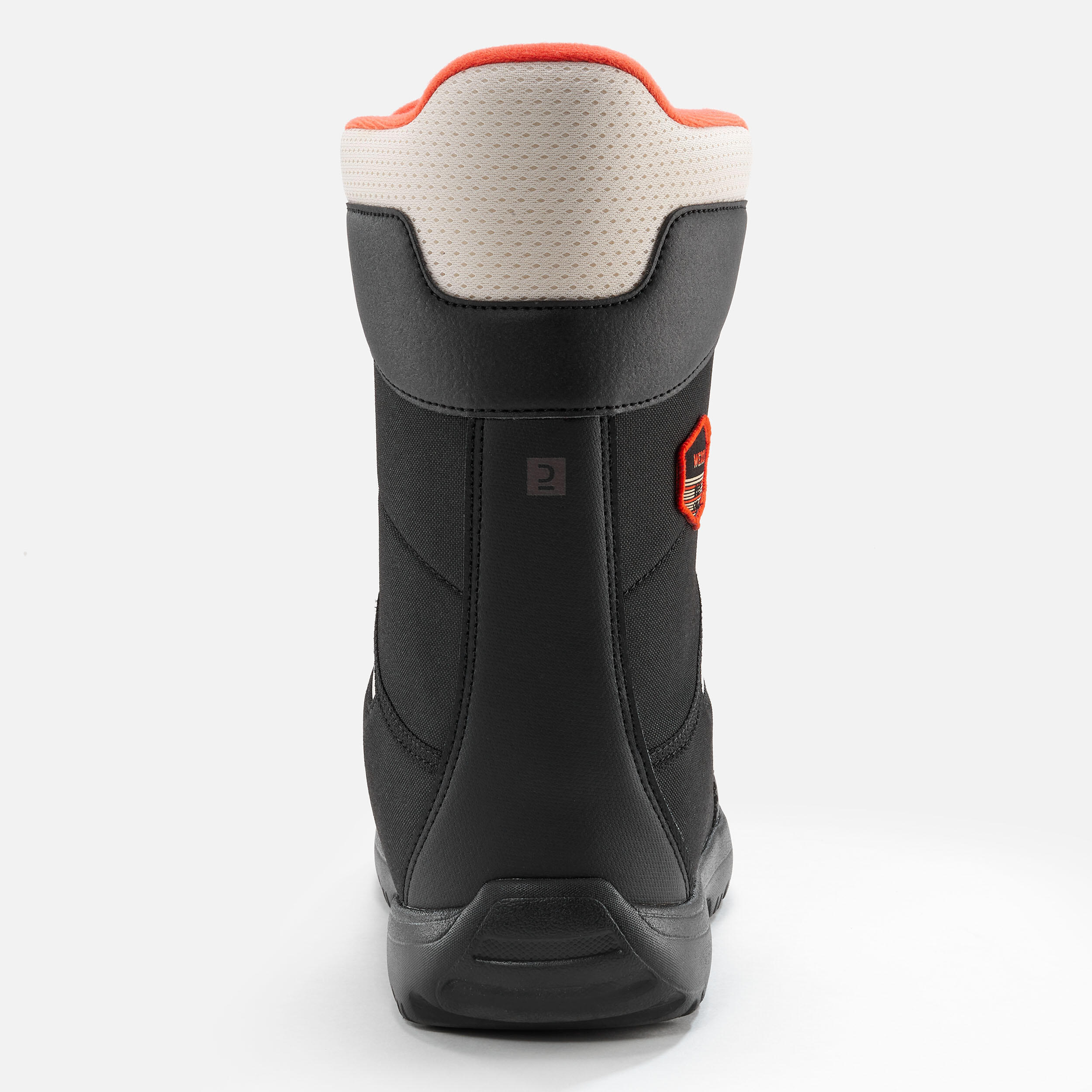 Kids’ snowboard boots with quick release - Indy 500  JR - S - black and red