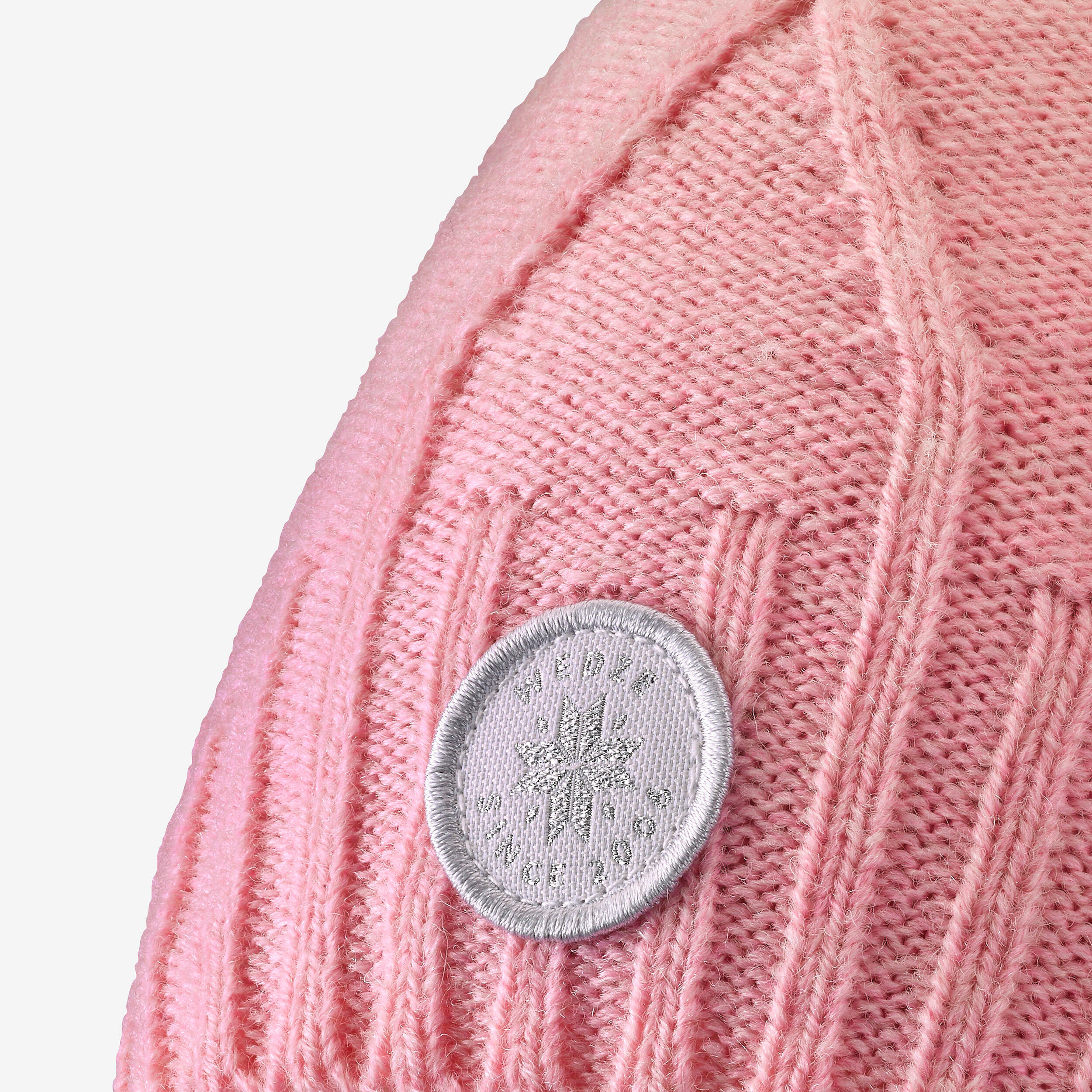 Kids’ Cable-knit Fur Wool Hat - Pink