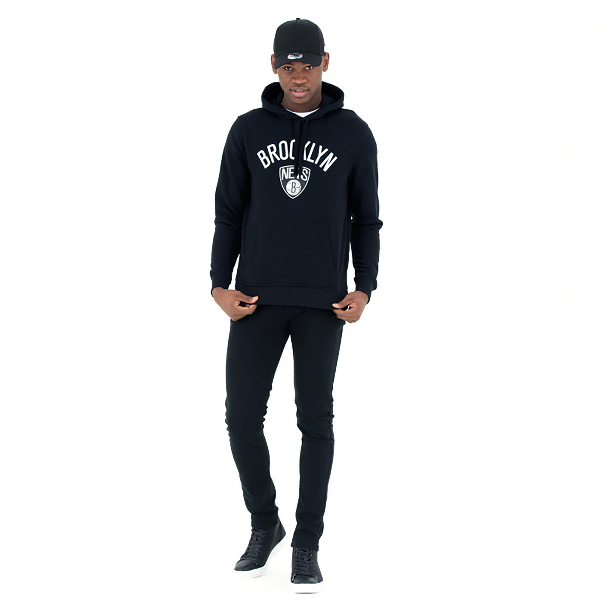 Adult NBA Basketball Hoodie - Brooklyn Nets Black