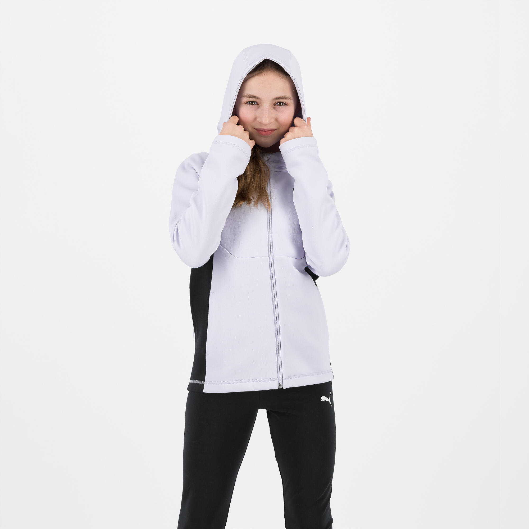 Girls' Hooded Tracksuit - Lavender