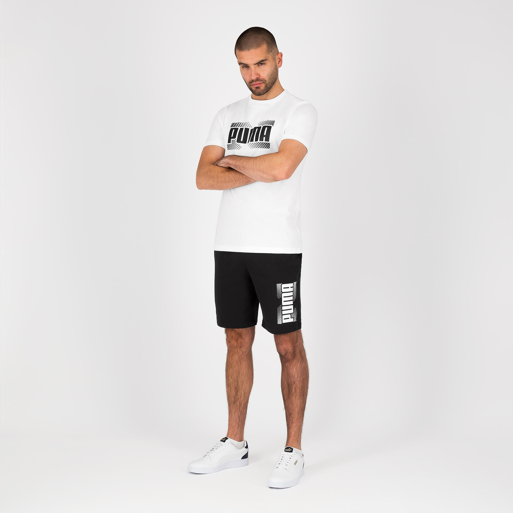 Men's Cotton Fitness Shorts - Black