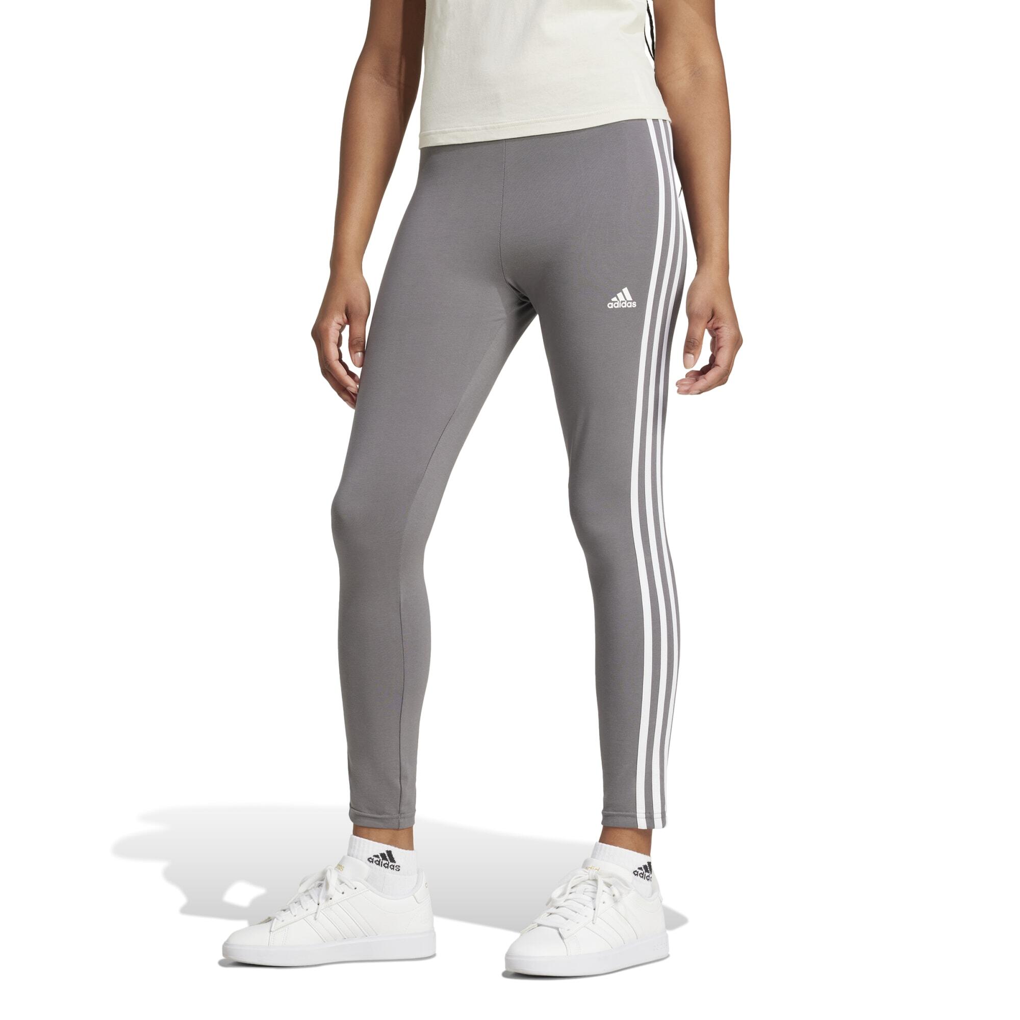 Women's 3 Stripe Printed Leggings - Dark Grey