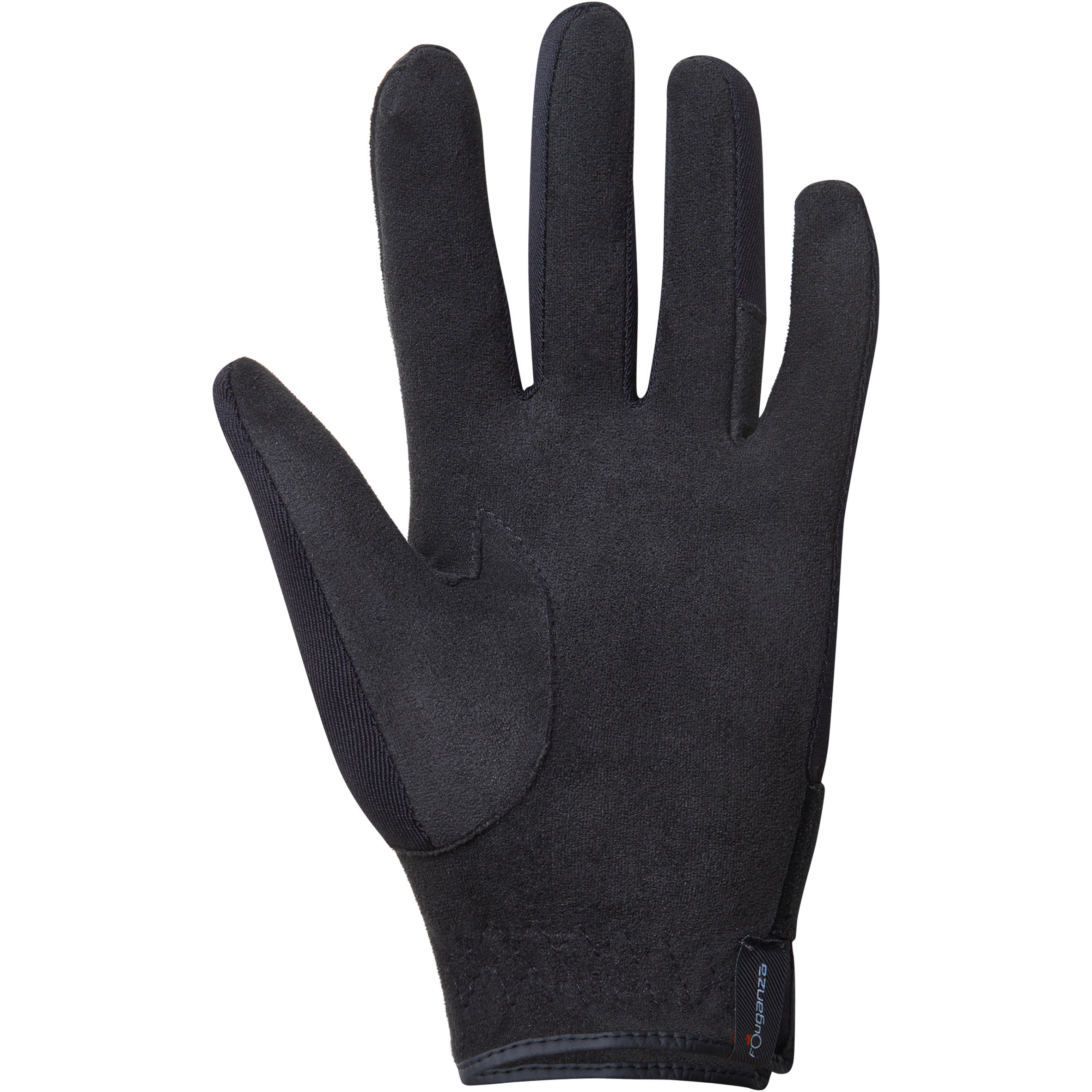 Basic Kids' Horse Riding Gloves - Black