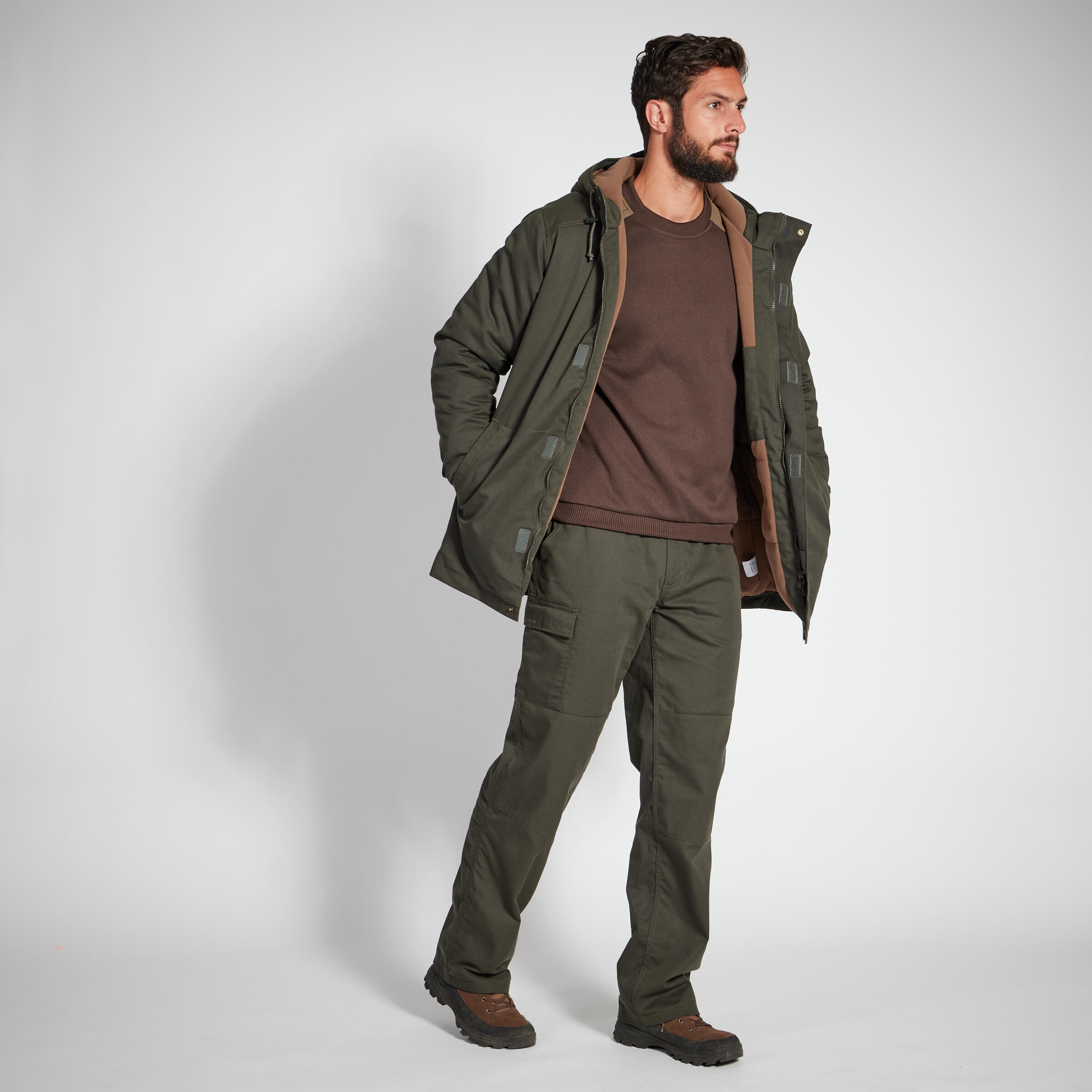WARM HUNTING TROUSERS 100 - GREEN