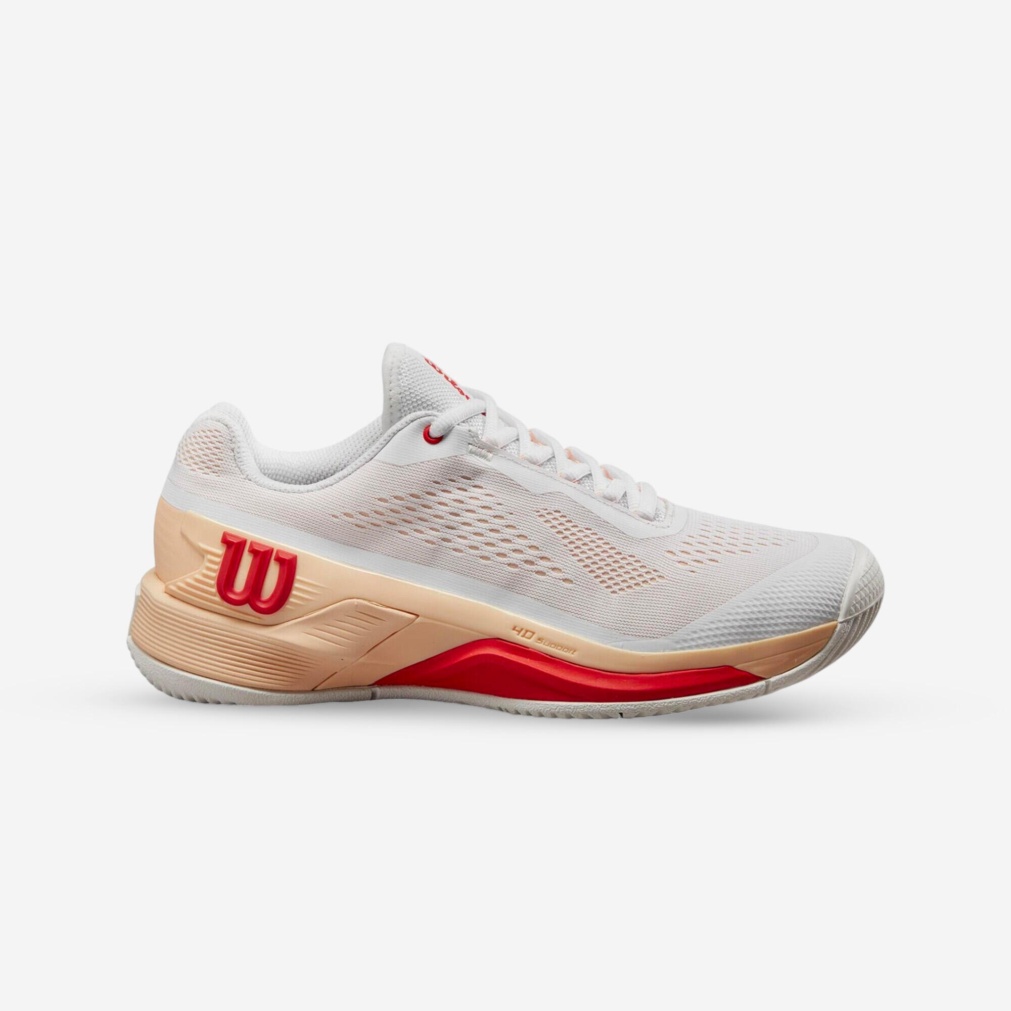 Women's Tennis Multicourt Shoes Rush Pro 4.0 - White/Scallop Shell