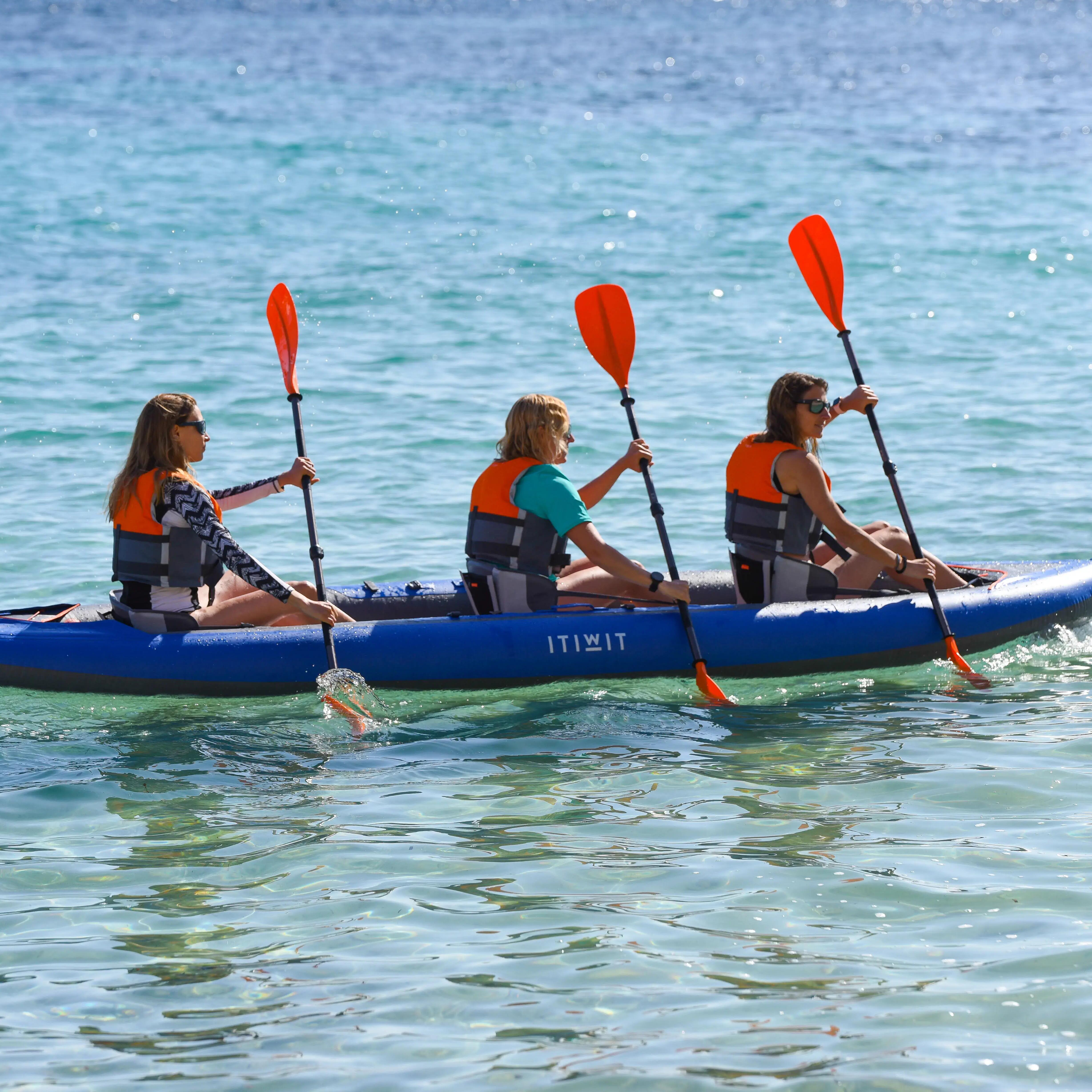 Inflatable 4 person touring Kayak High Pressure Bottom - X100+