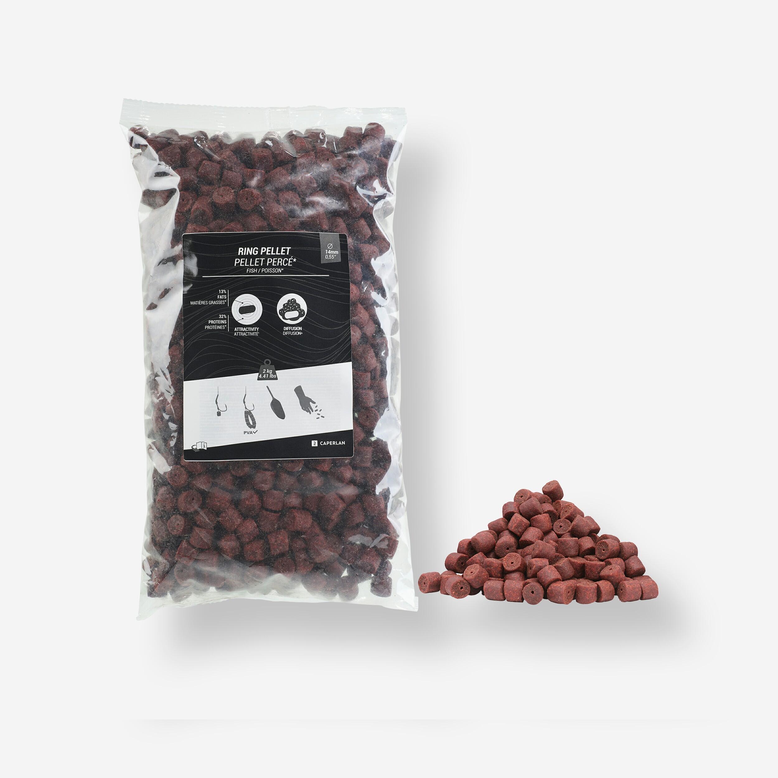 Extruded carp fishing Ring Pellets 14mm 2kg