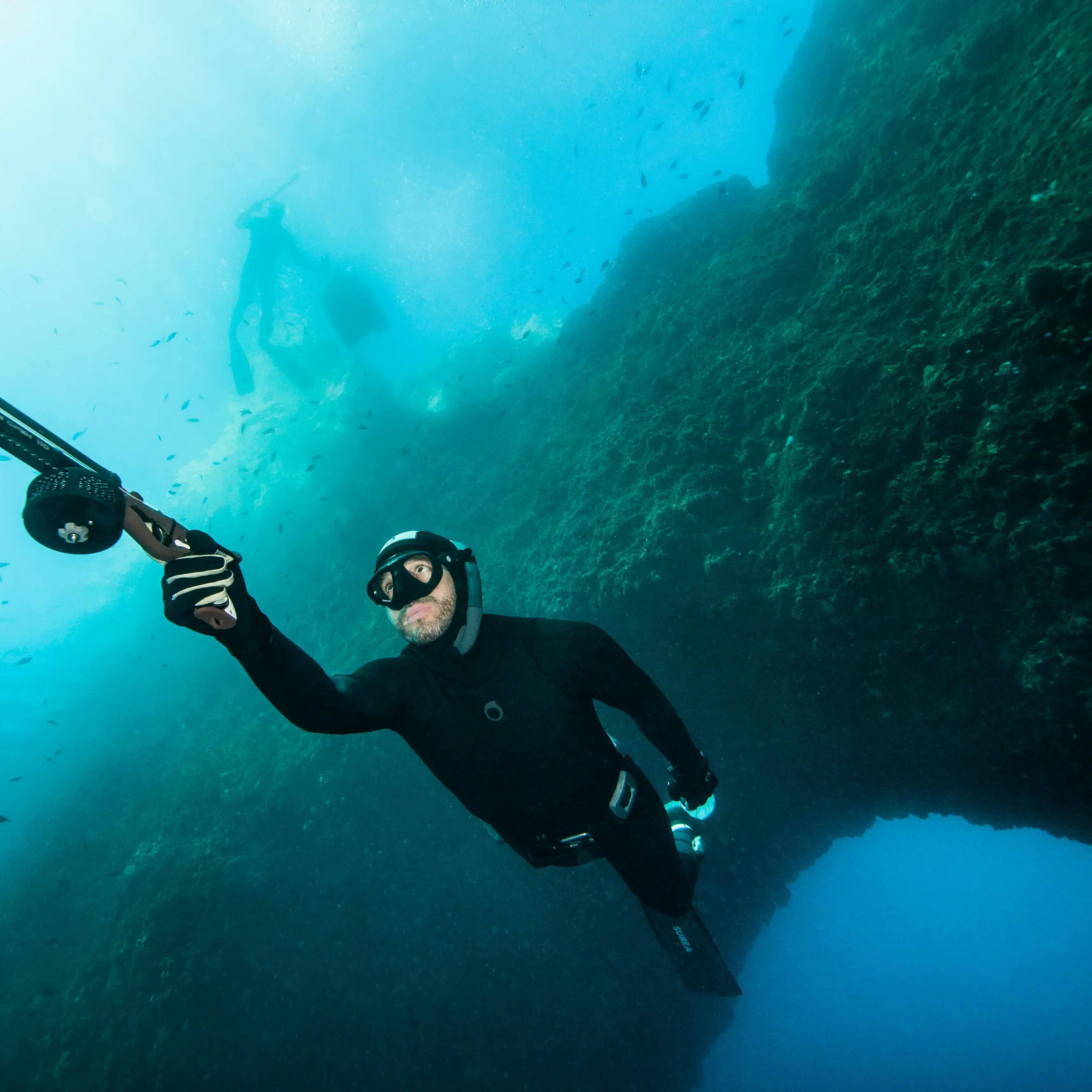 Men's 5 mm neoprene Jacket SPF 500 dark grey