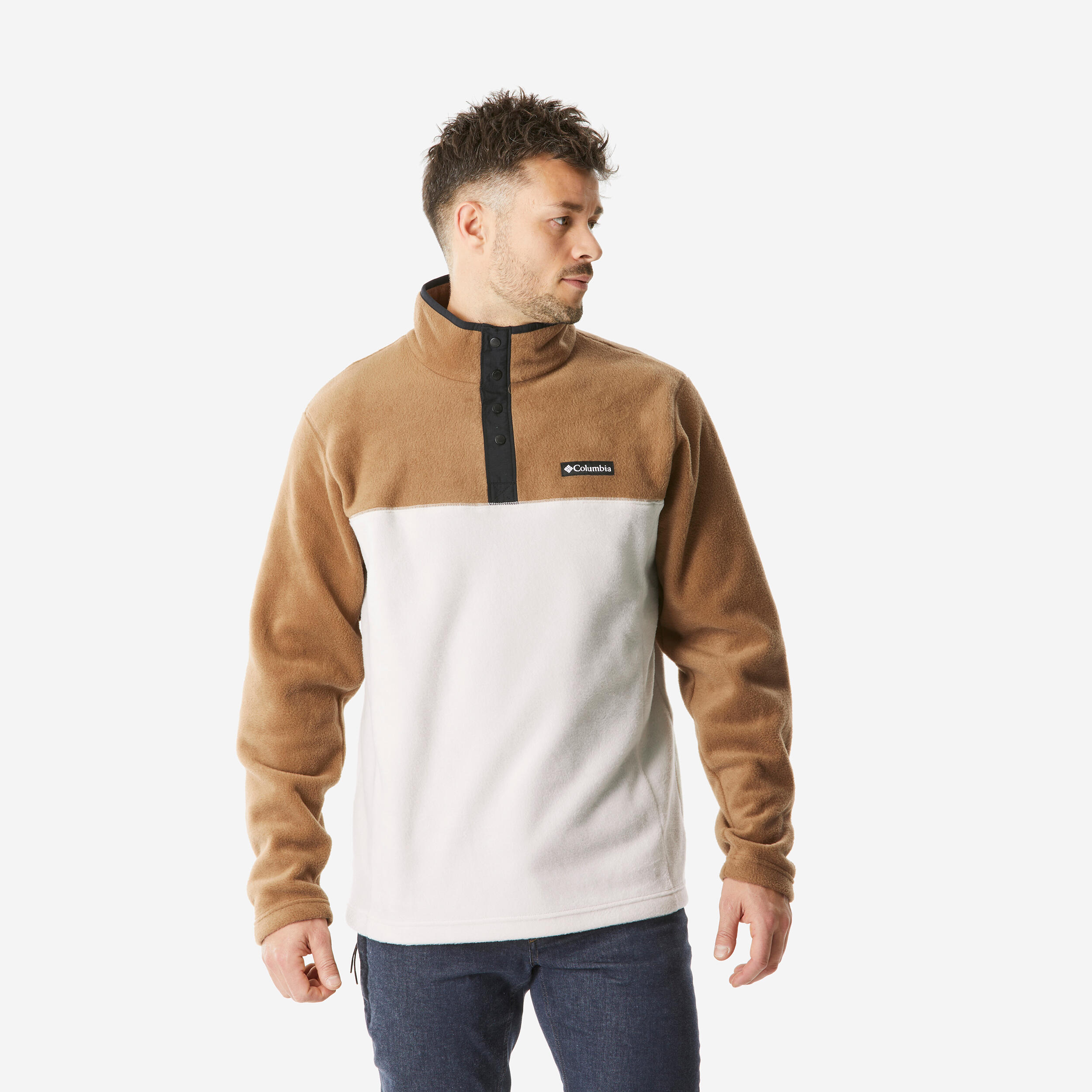 Men’s Columbia Steens Hiking Fleece Jacket - Brown