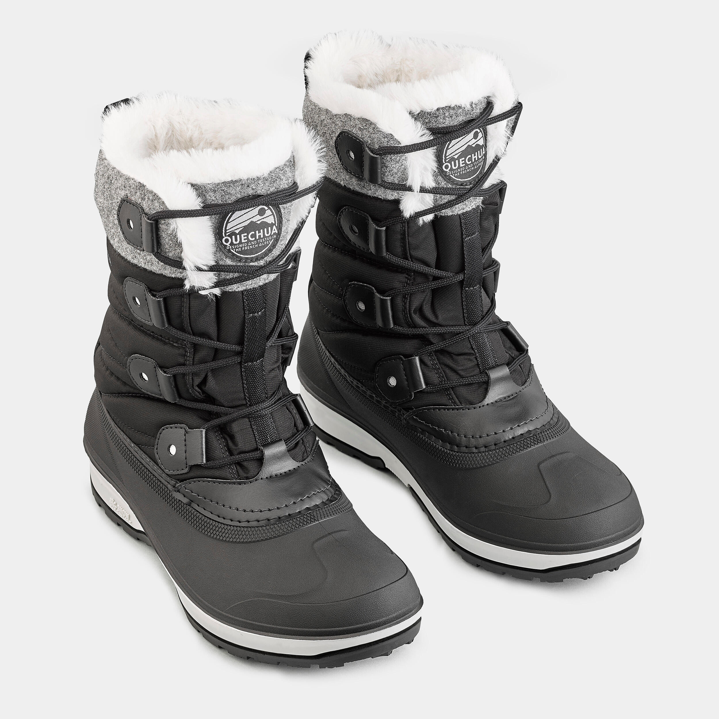 Women's waterproof warm snow boots - SH500 high boot
