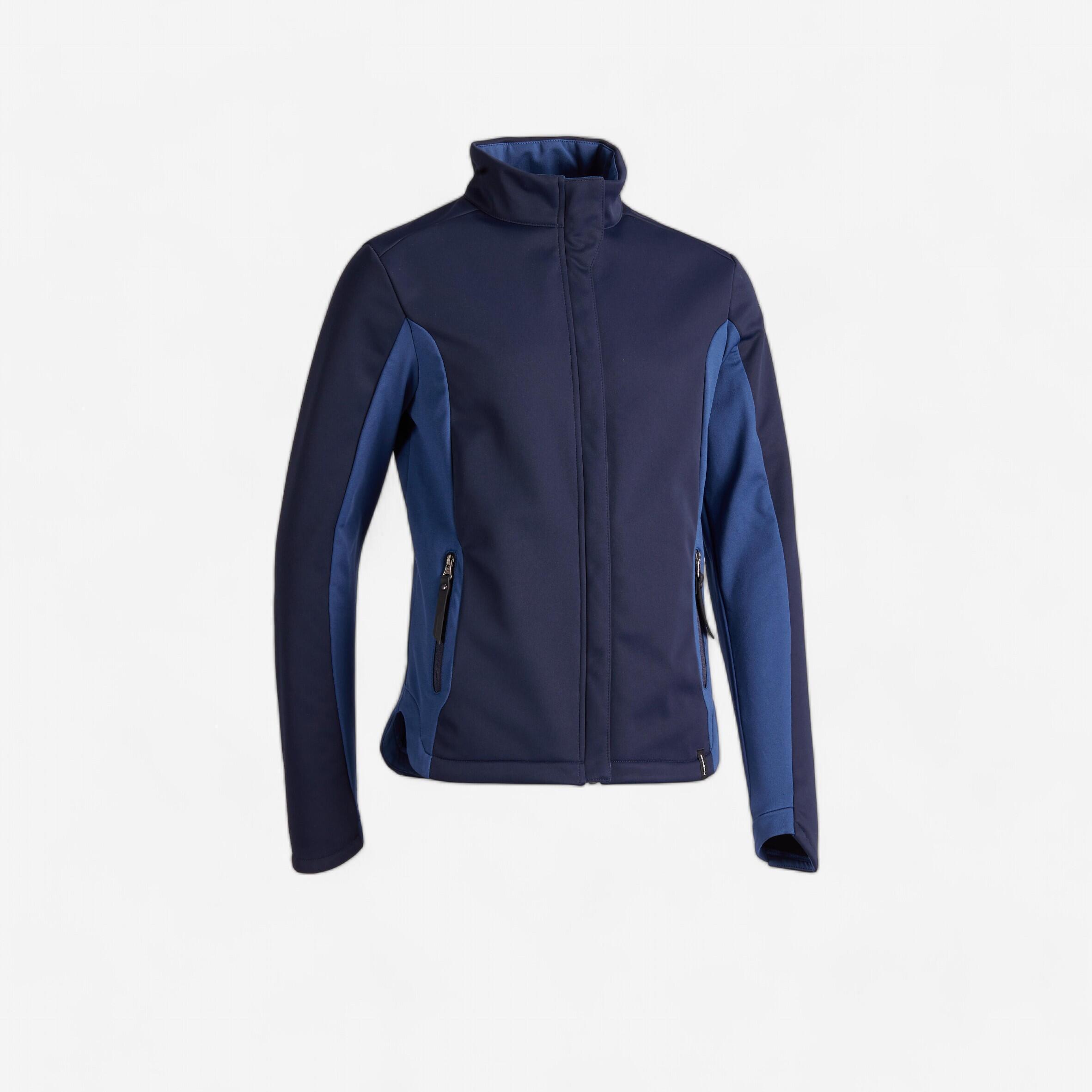 500 Children's Horse Riding Softshell Jacket - Navy/Blue