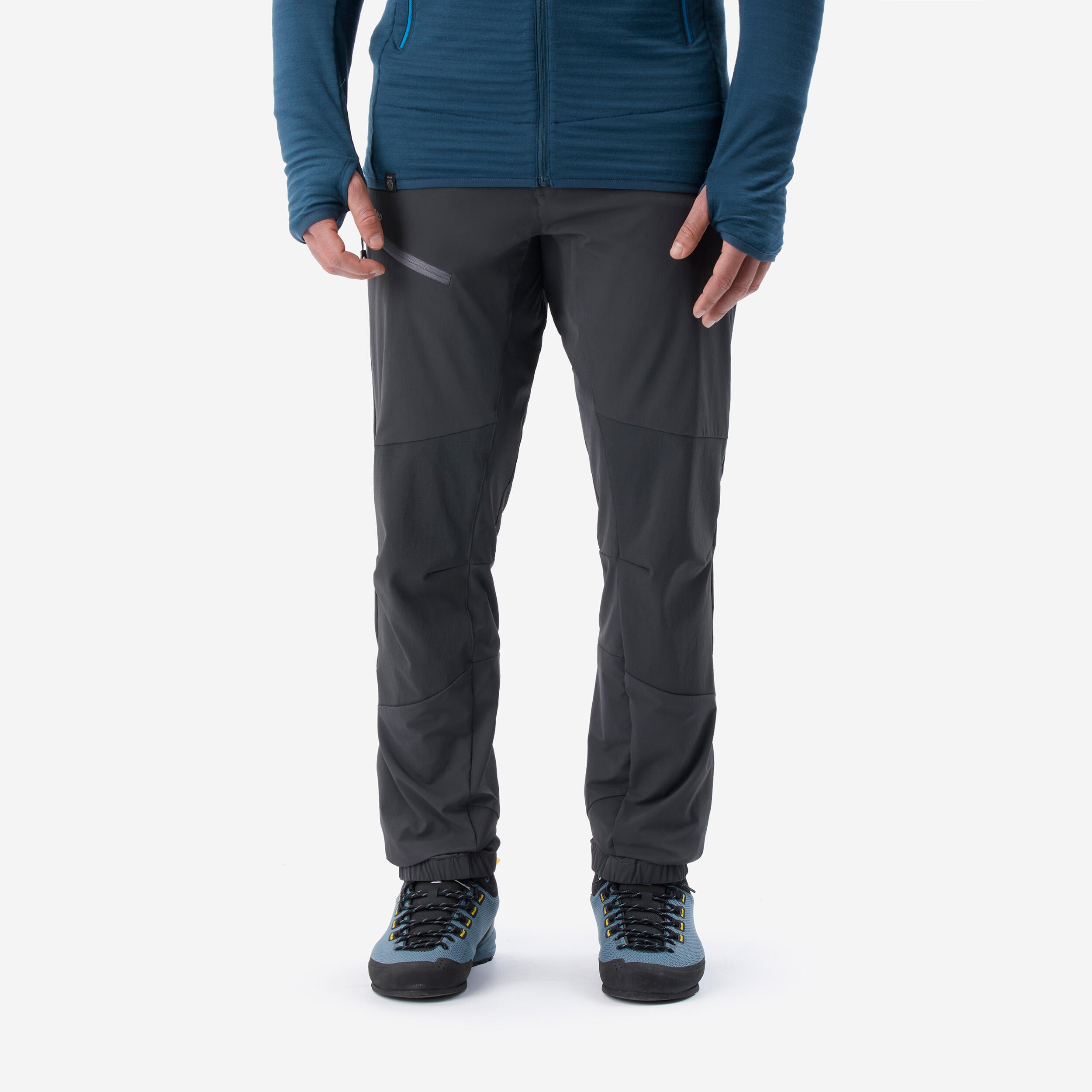 Men’s Mountaineering Trousers - ALPINISM LIGHT EVO - GREY