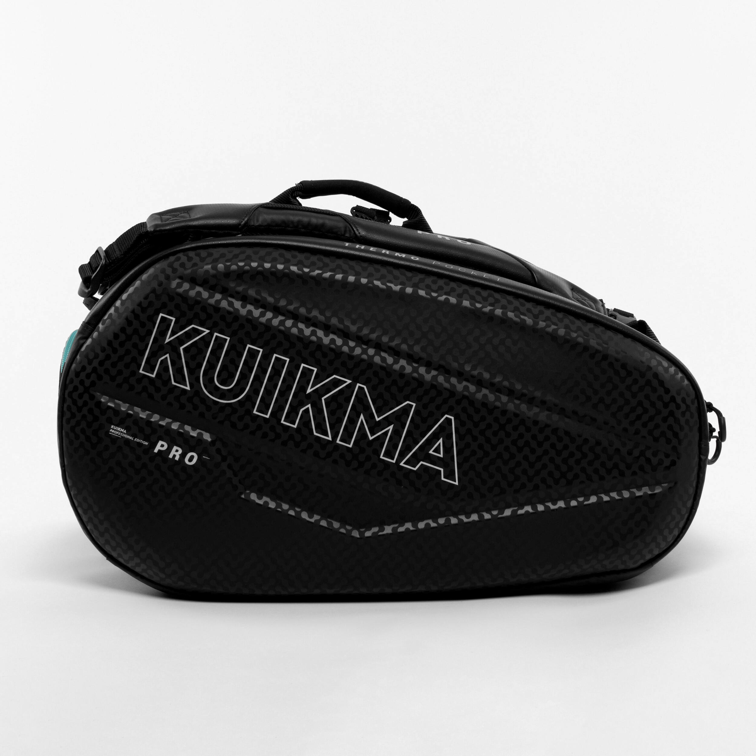 Isothermal Padel Bag 46L-54L Kuikma Pro - Black/Turquoise