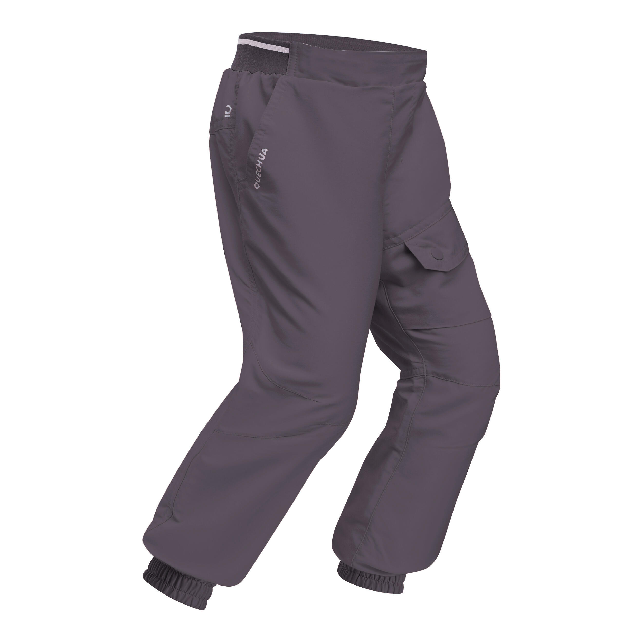 CHILDREN'S WARM WATER REPELLENT HIKING TROUSERS - SH100 X-WARM - AGE 2-6