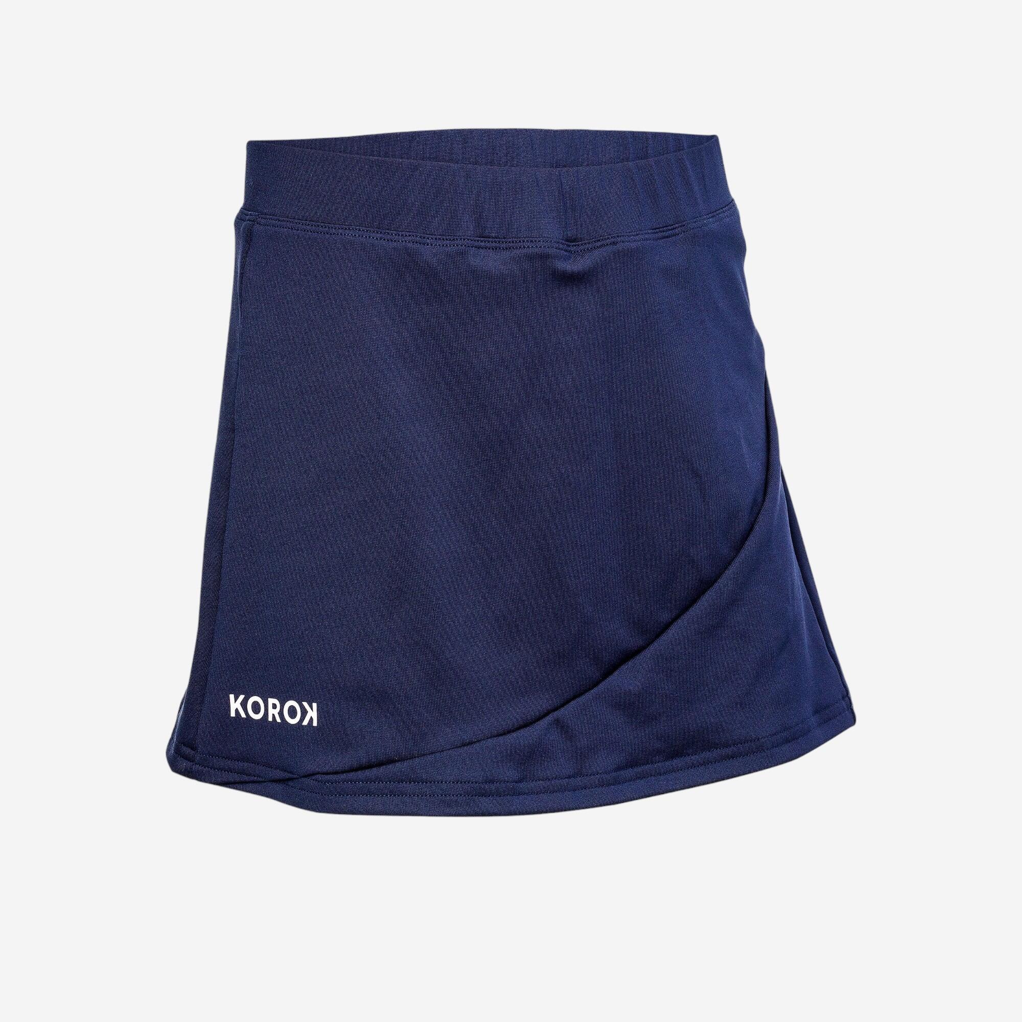 Girls' Field Hockey Skirt FH500 - Navy Blue