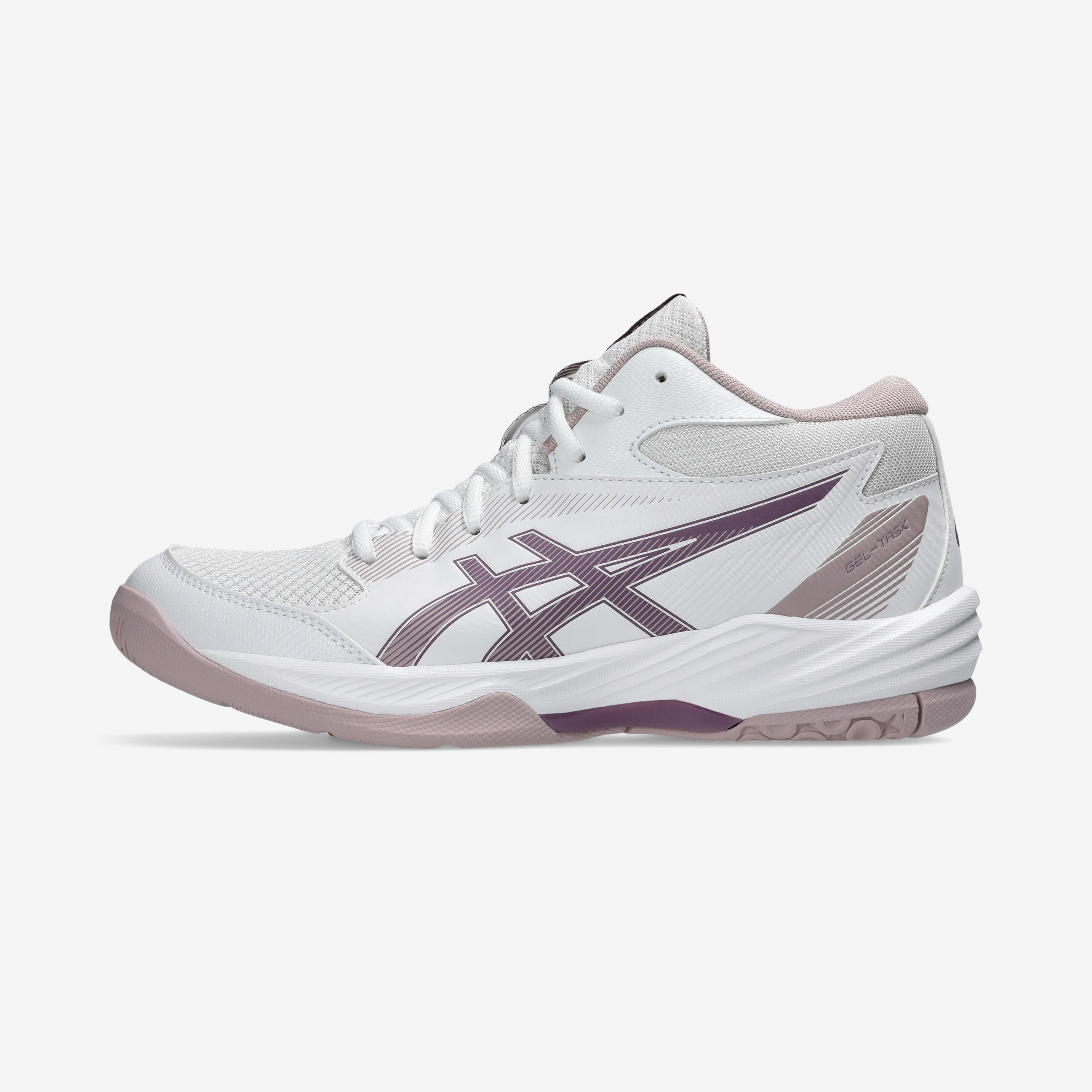 Women's Volleyball Shoes Gel-Task 4 Mid - White/Mauve