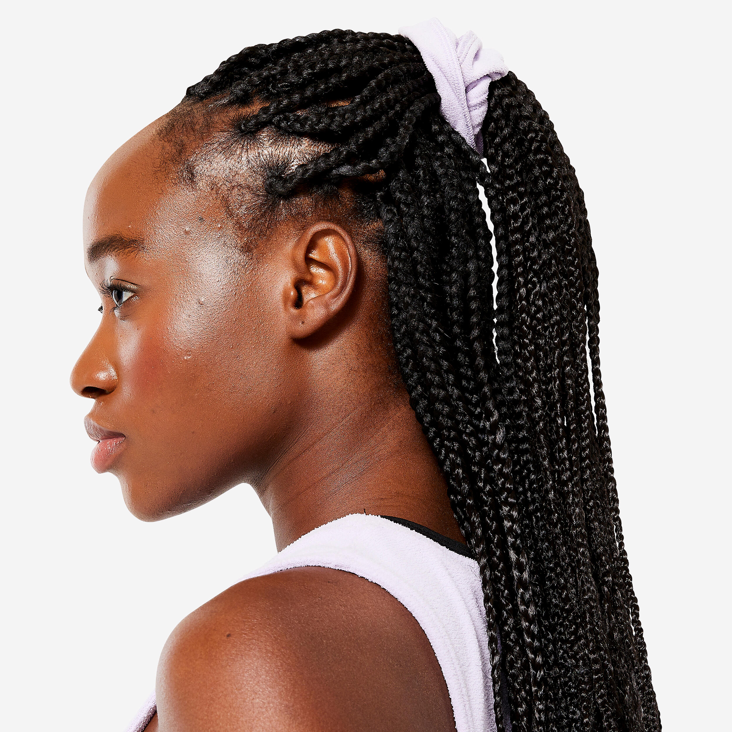 Women's Terry Towelling Scrunchie - Mauve