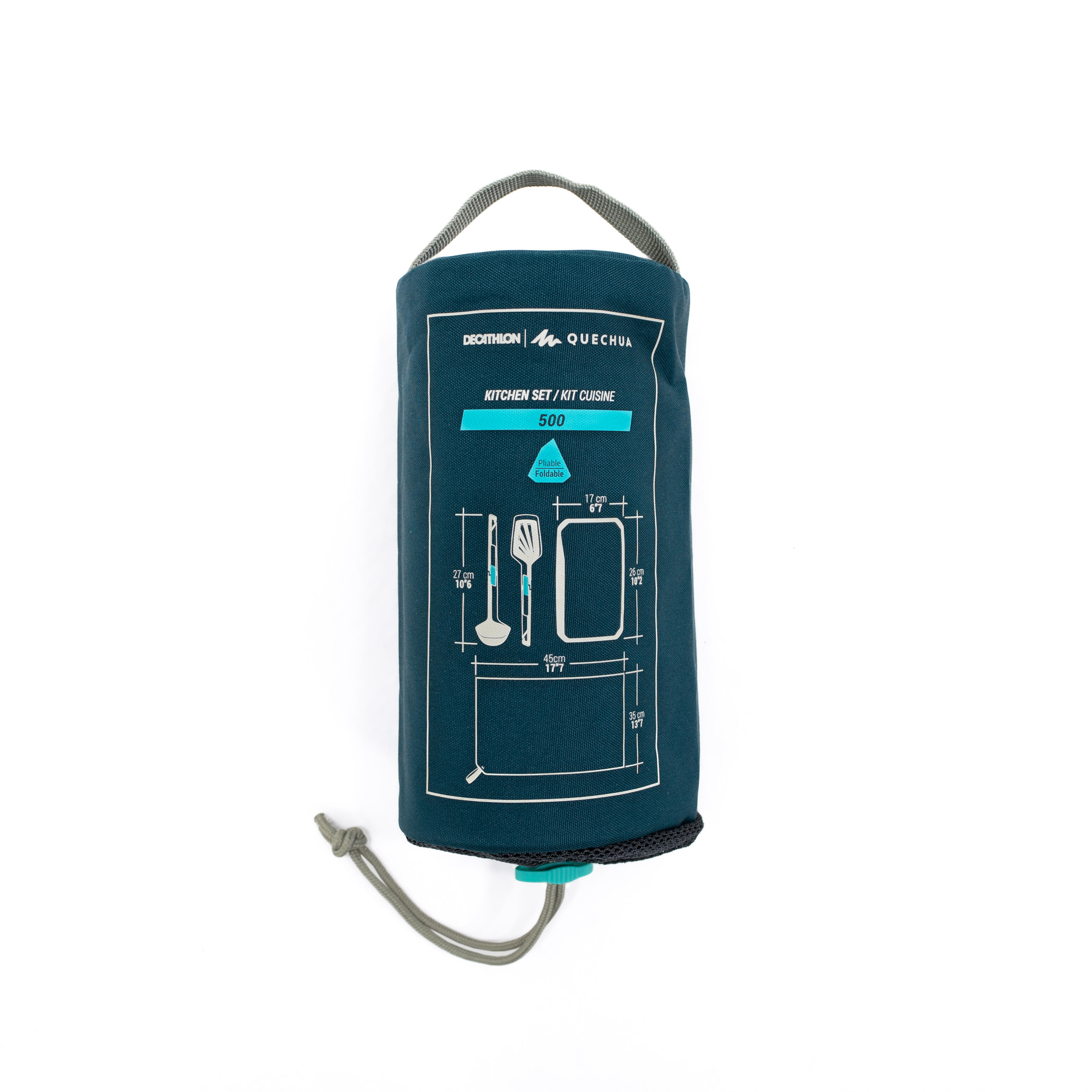 Kitchen Set MH500 (spatula  ladle  tea towel  chopping board) for hiking camp